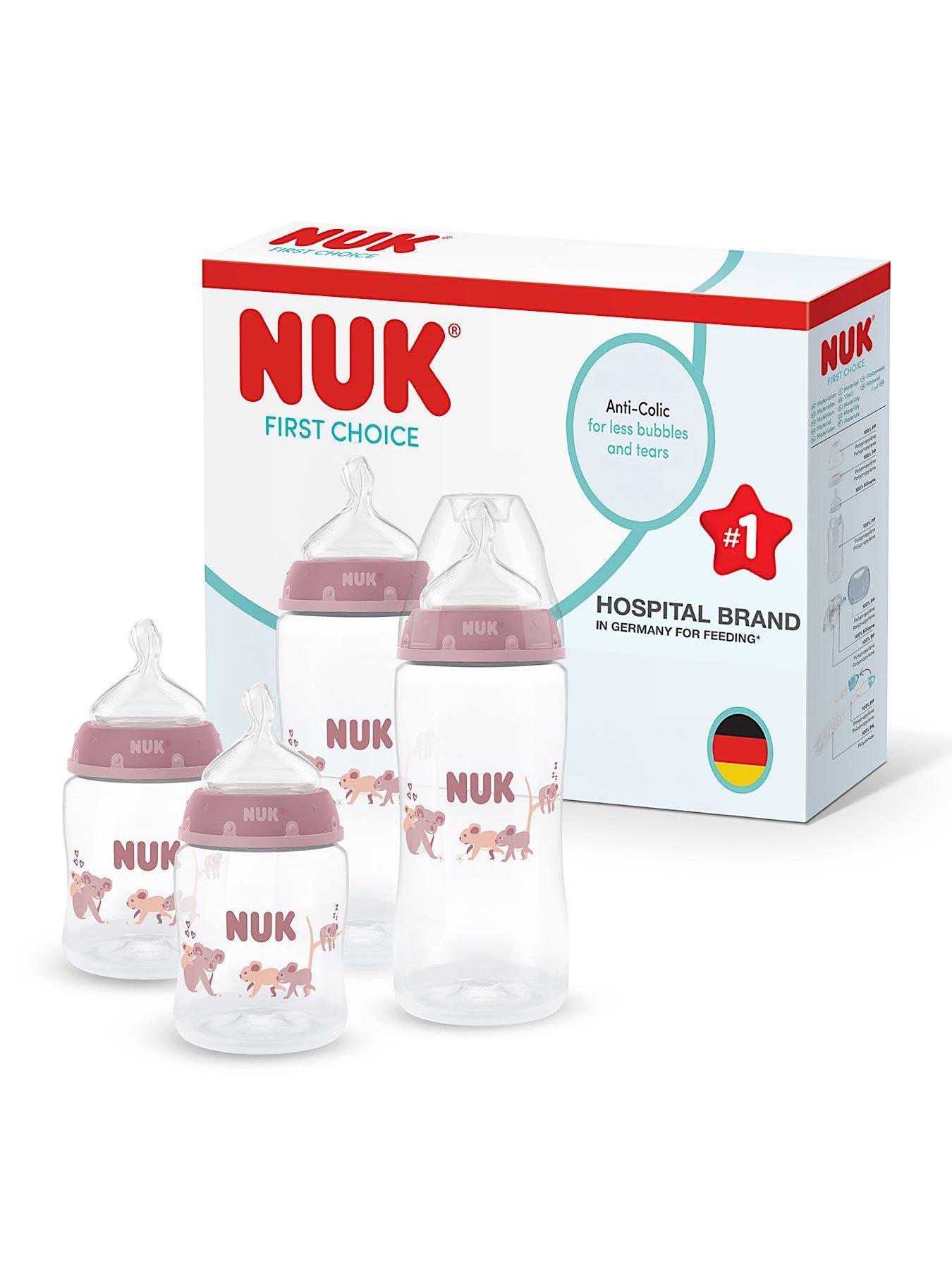Nuk FIRST CHOICE 4 PACK BOTTLE SET- GIRLS