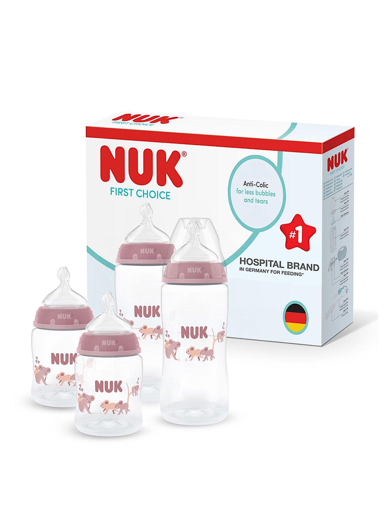 Image 2 of 7 of Nuk FIRST CHOICE 4 PACK BOTTLE SET- GIRLS