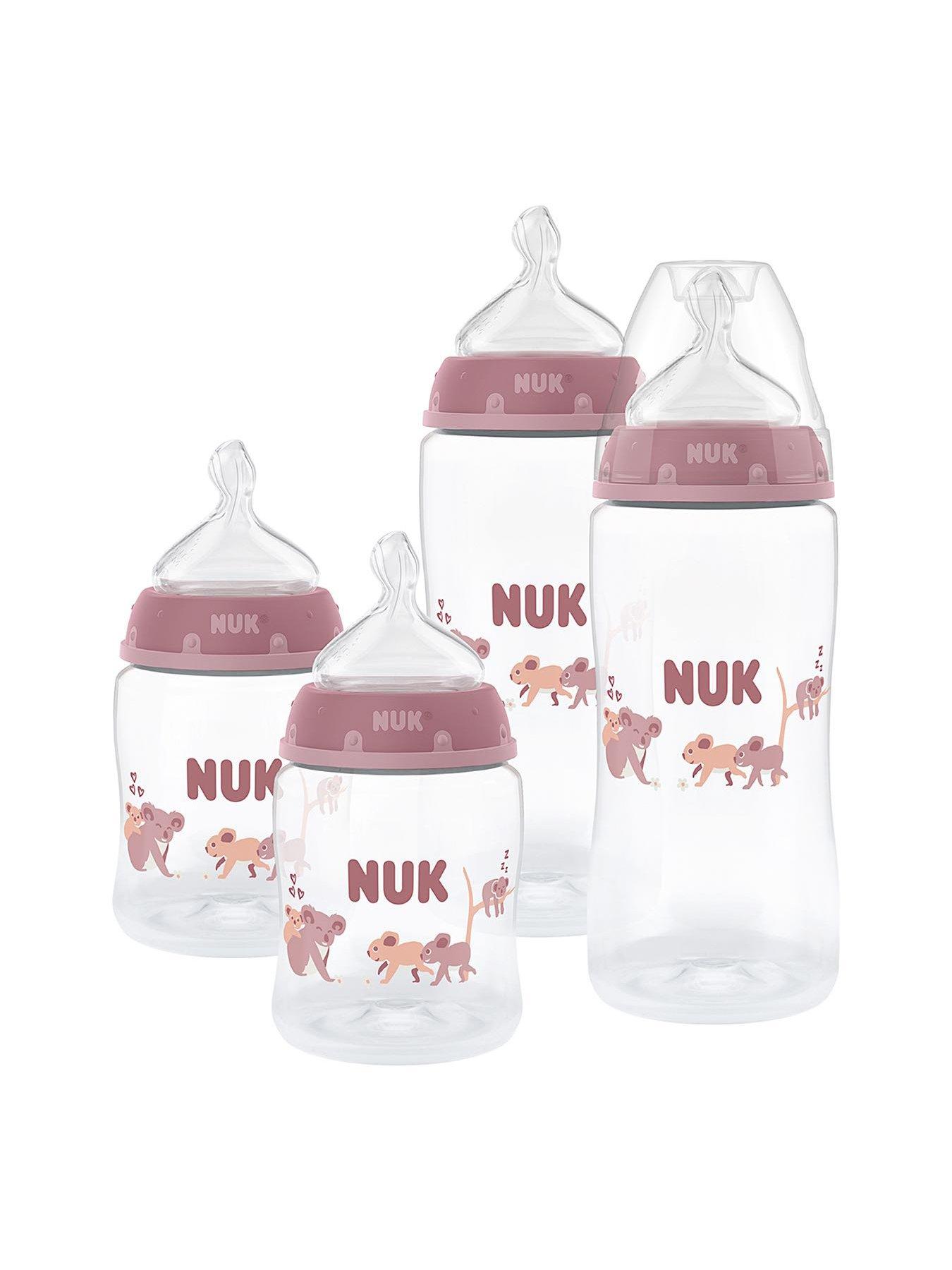 Image 3 of 7 of Nuk FIRST CHOICE 4 PACK BOTTLE SET- GIRLS