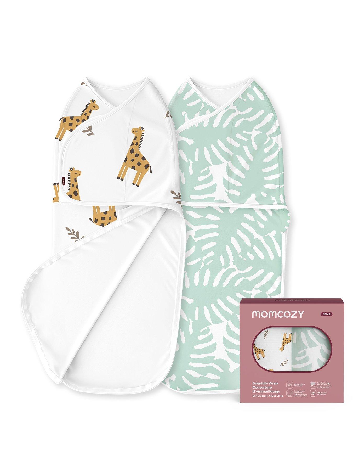 Image 1 of 7 of Momcozy Swaddles for Newborns (Bravery-giraffe)