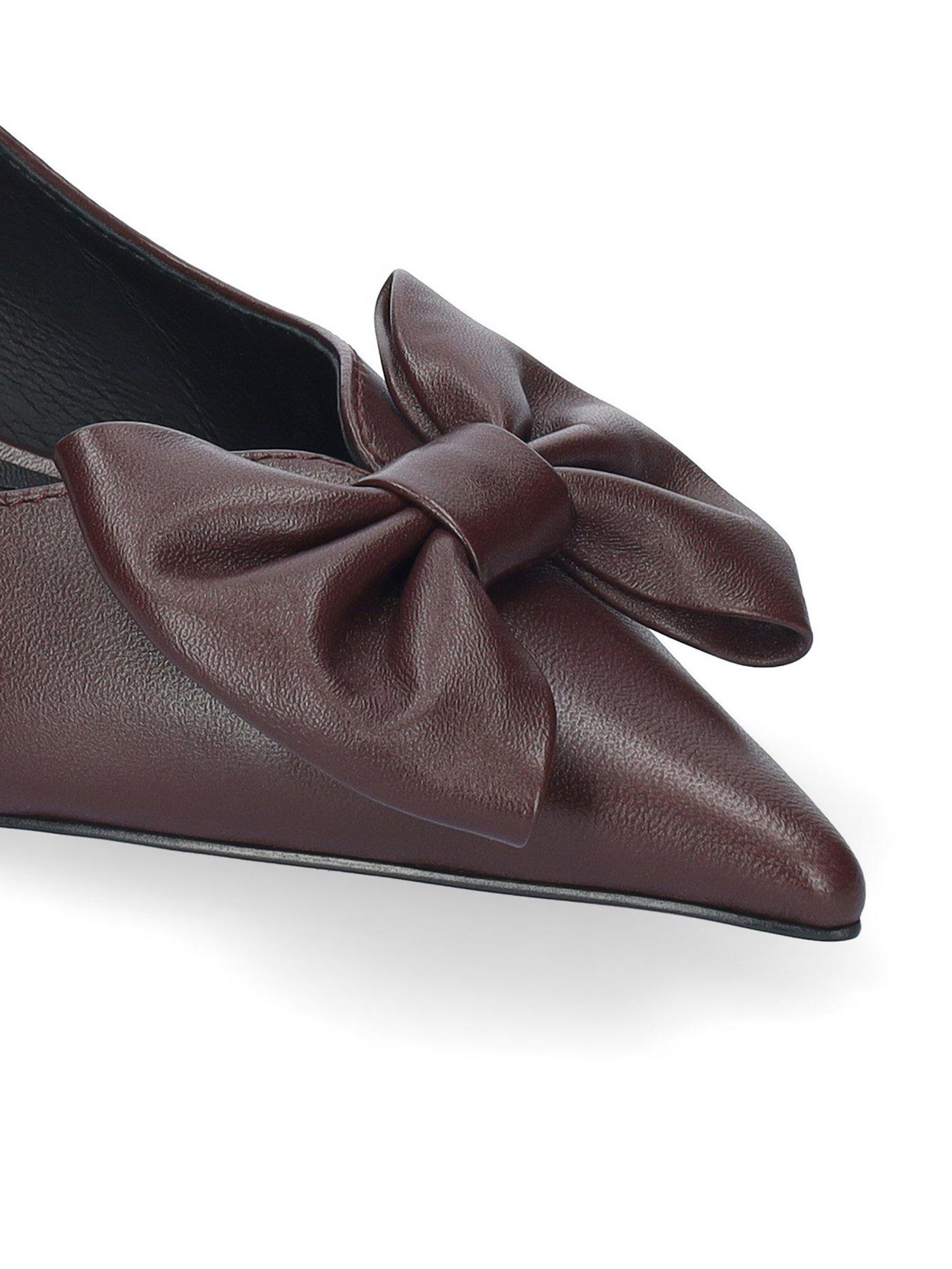 Image 4 of 4 of Bibi Lou Women's Pointed Toe Slingback Court Shoes - Red