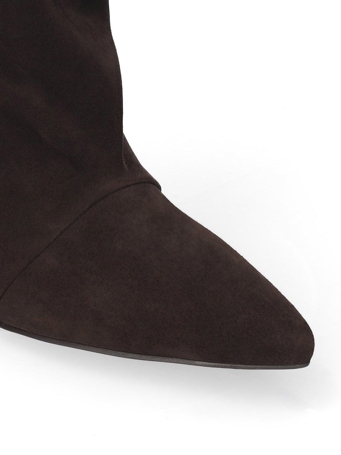 Image 4 of 4 of Bibi Lou Drape Booties - Brown