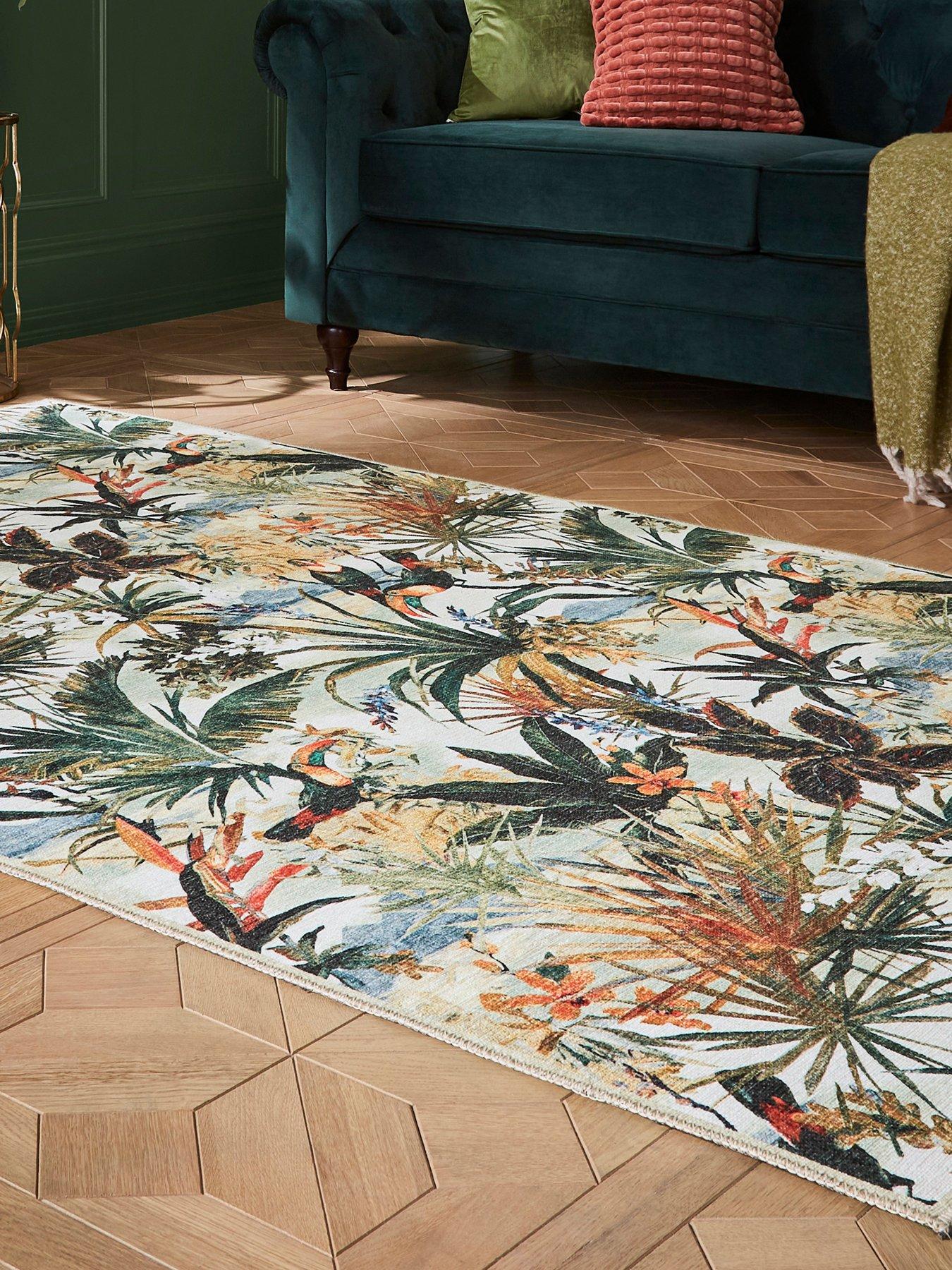 Image 6 of 6 of Clarke & Clarke Toucan Antique Washable Rug