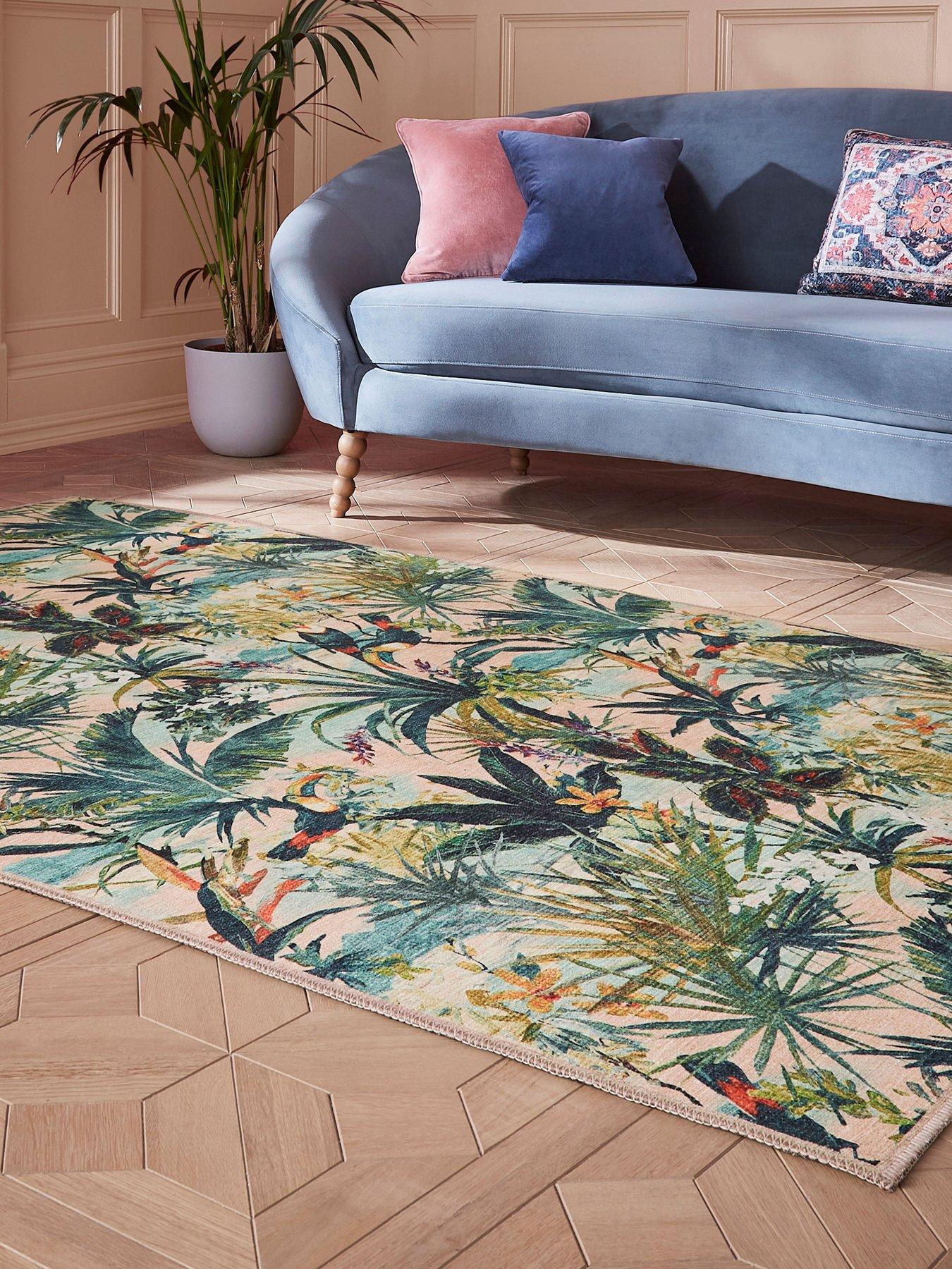 Clarke & Clarke Clarke & Clarke Toucan Blush Washable Rug