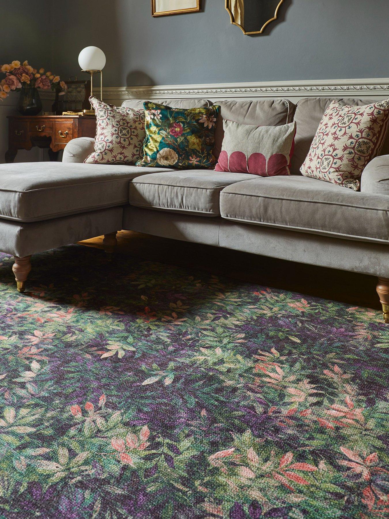 Clarke & Clarke Clarke & Clarke Congo Mulberry Washable Rug
