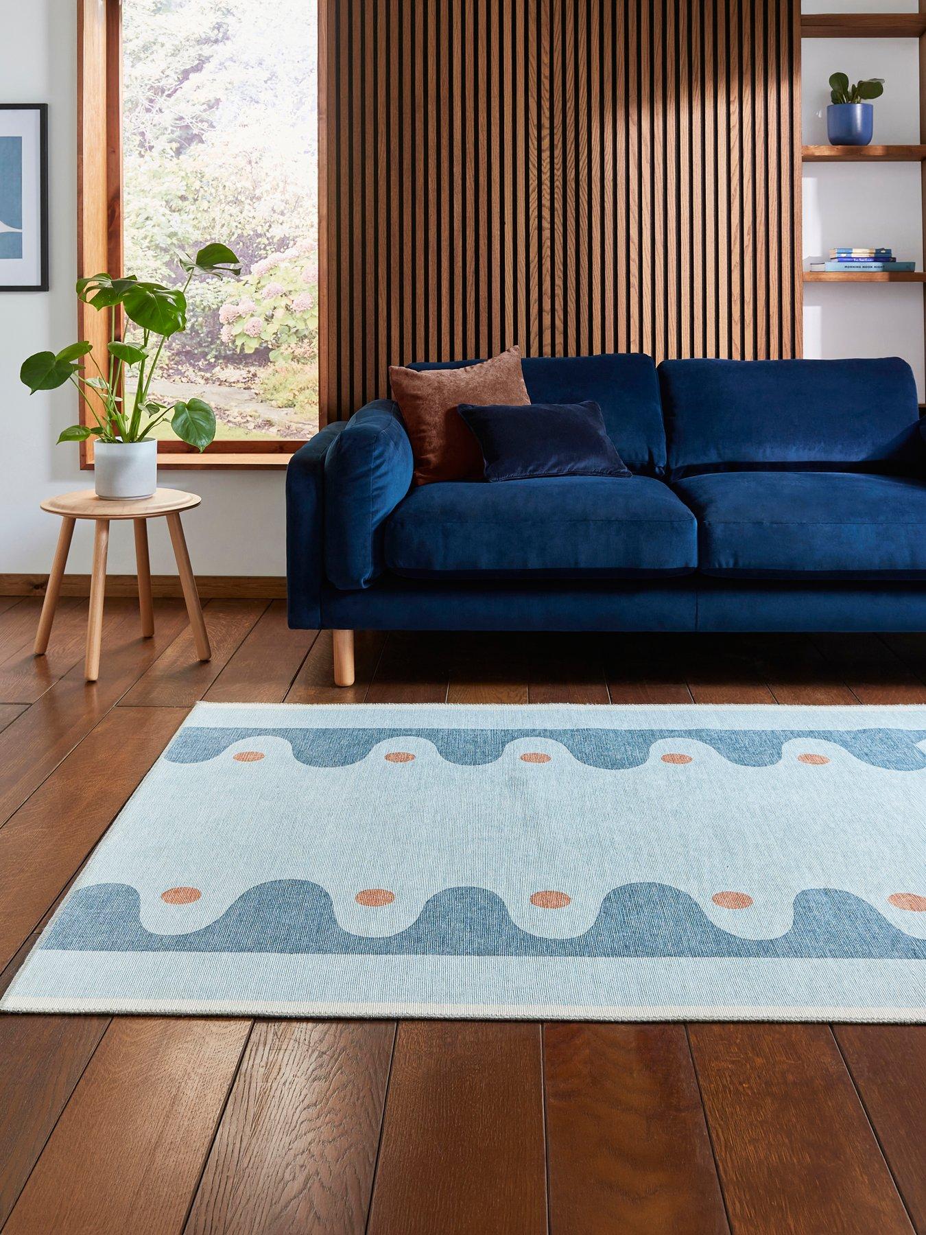 Image 1 of 6 of SCION Scion Oakham Denim Rug