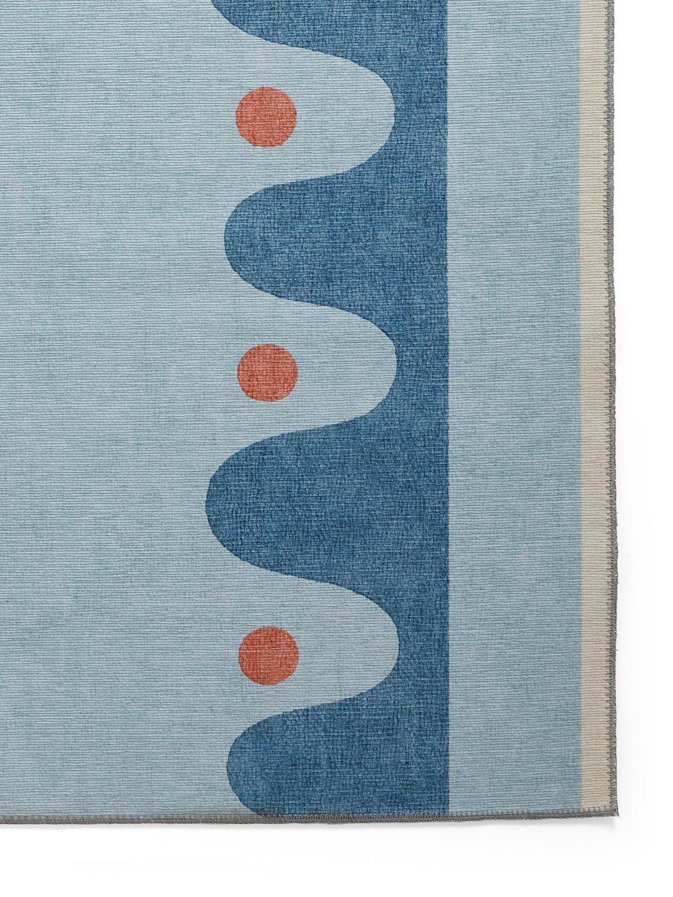 Image 3 of 6 of SCION Scion Oakham Denim Rug