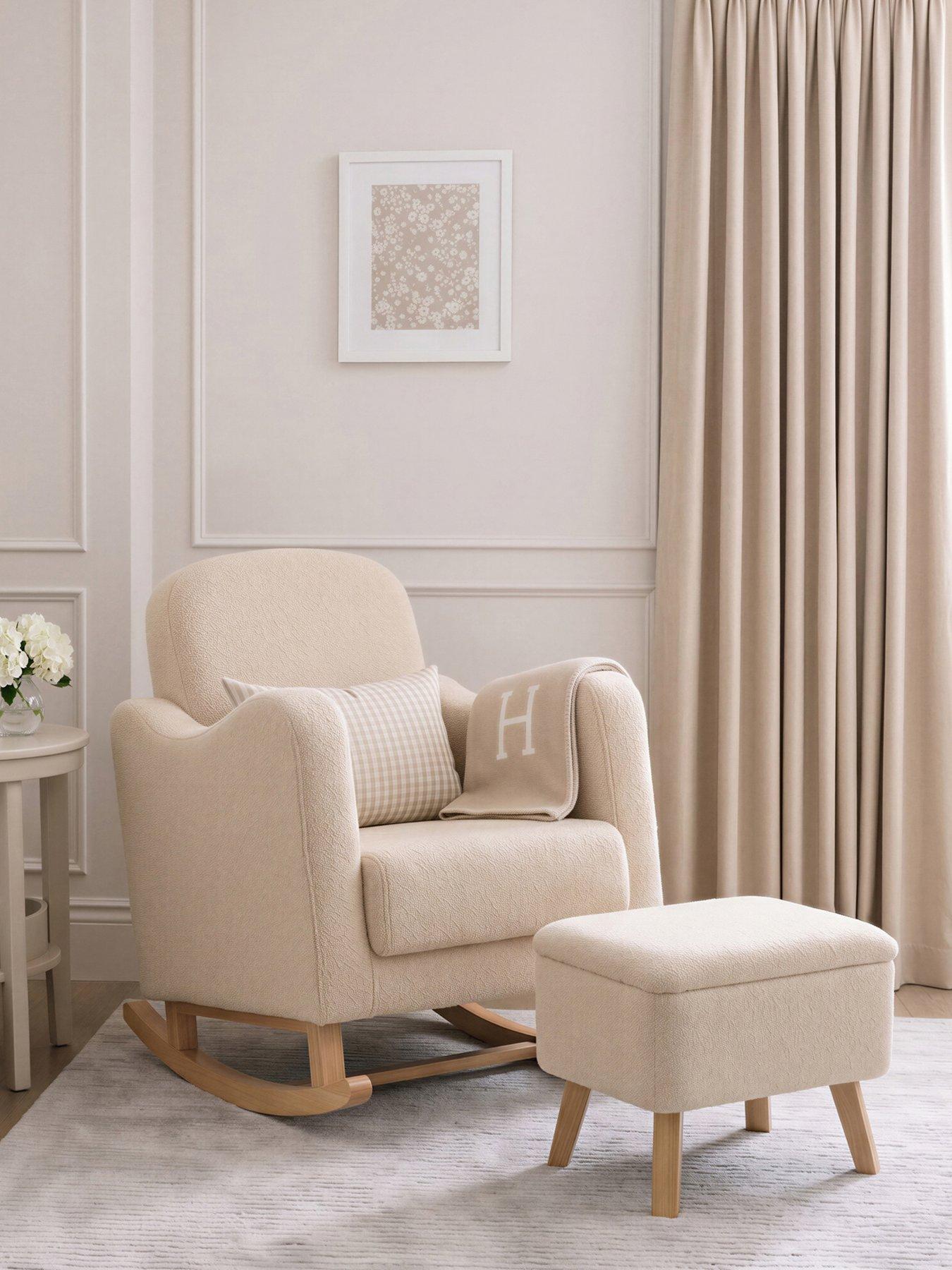 Image 1 of 6 of Bebe & Beyond SOOTHER NURSING CHAIR & STOOL OAT TED