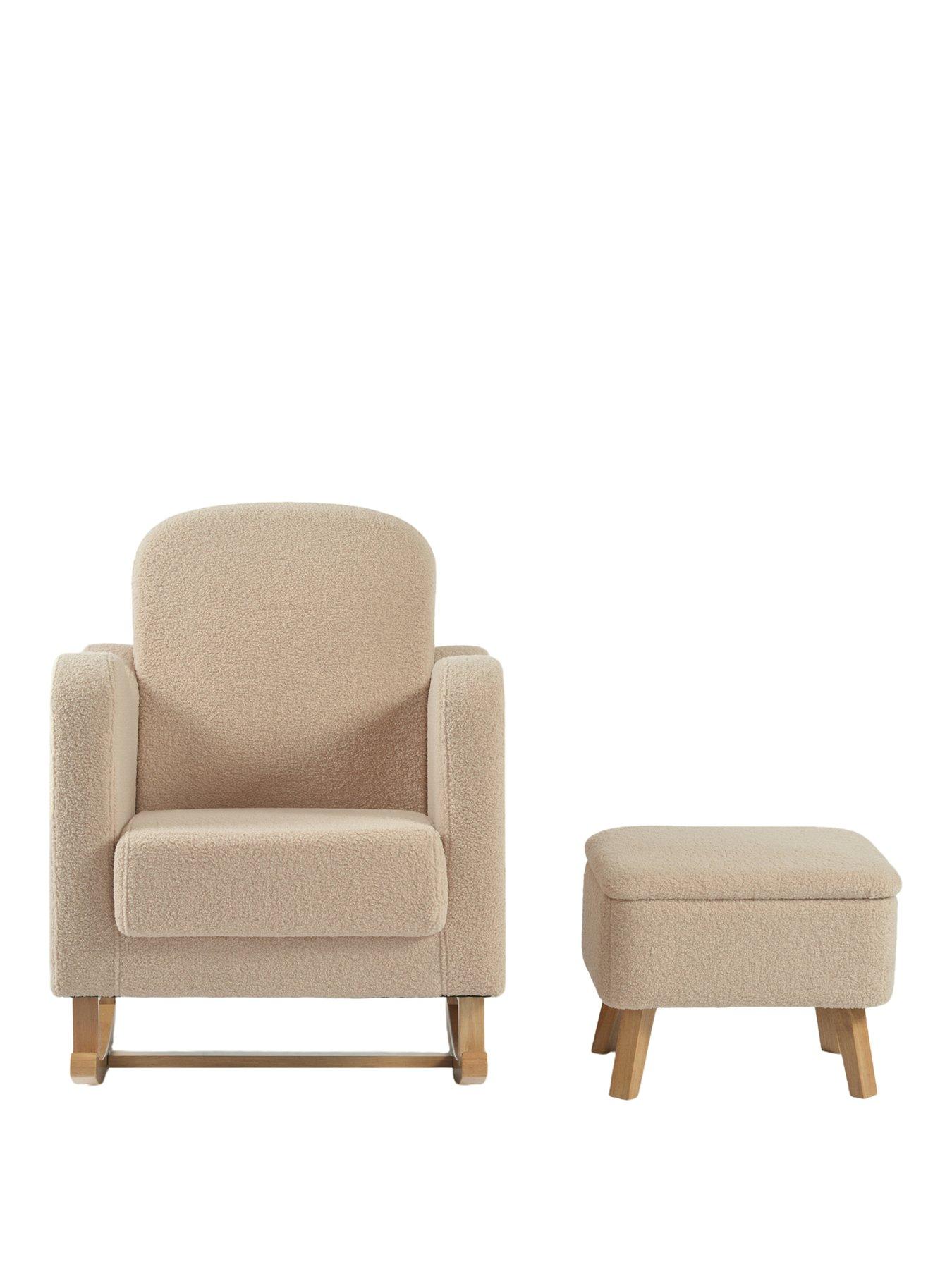 Image 2 of 6 of Bebe & Beyond SOOTHER NURSING CHAIR & STOOL OAT TED