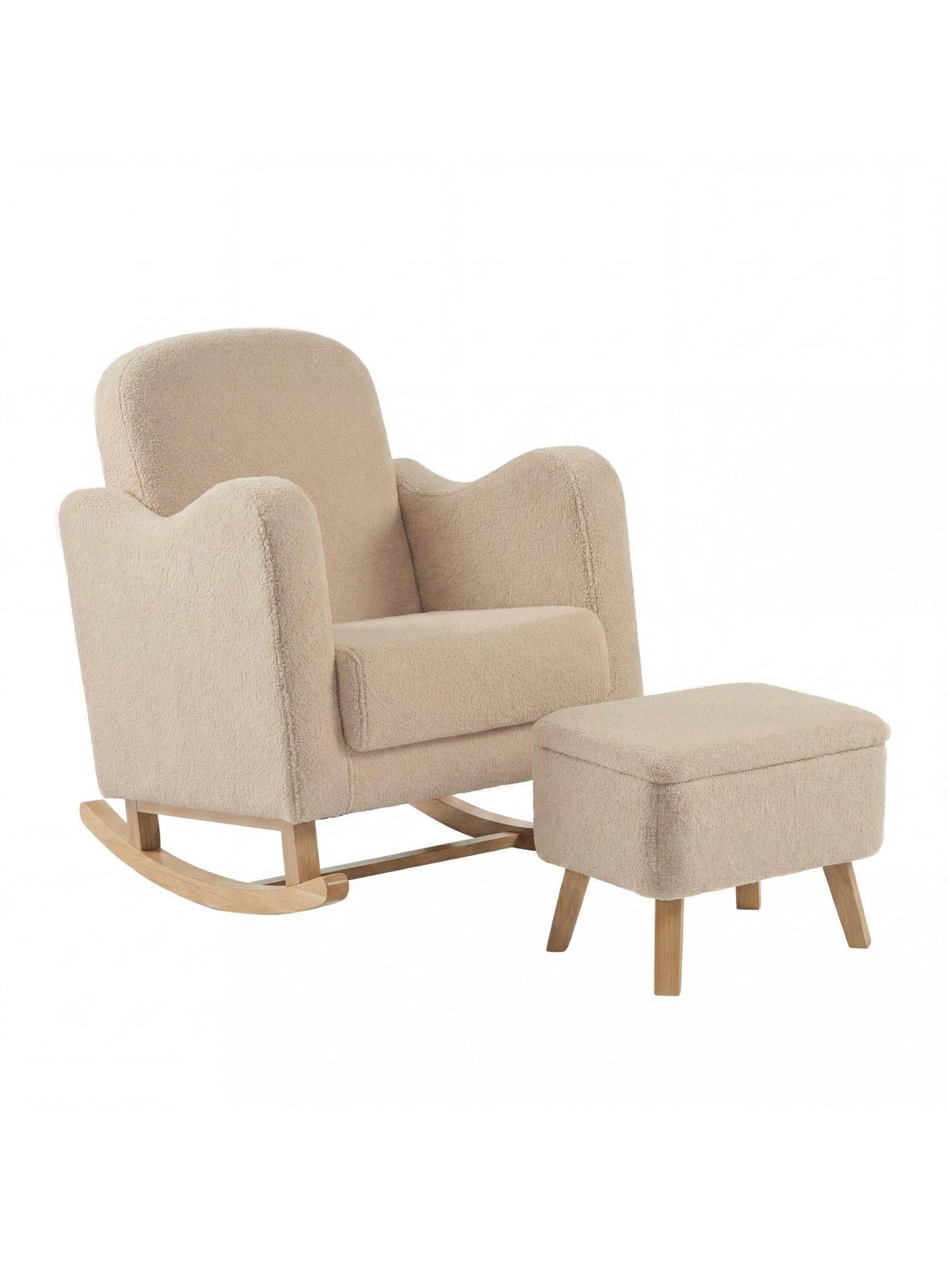 Image 3 of 6 of Bebe & Beyond SOOTHER NURSING CHAIR & STOOL OAT TED