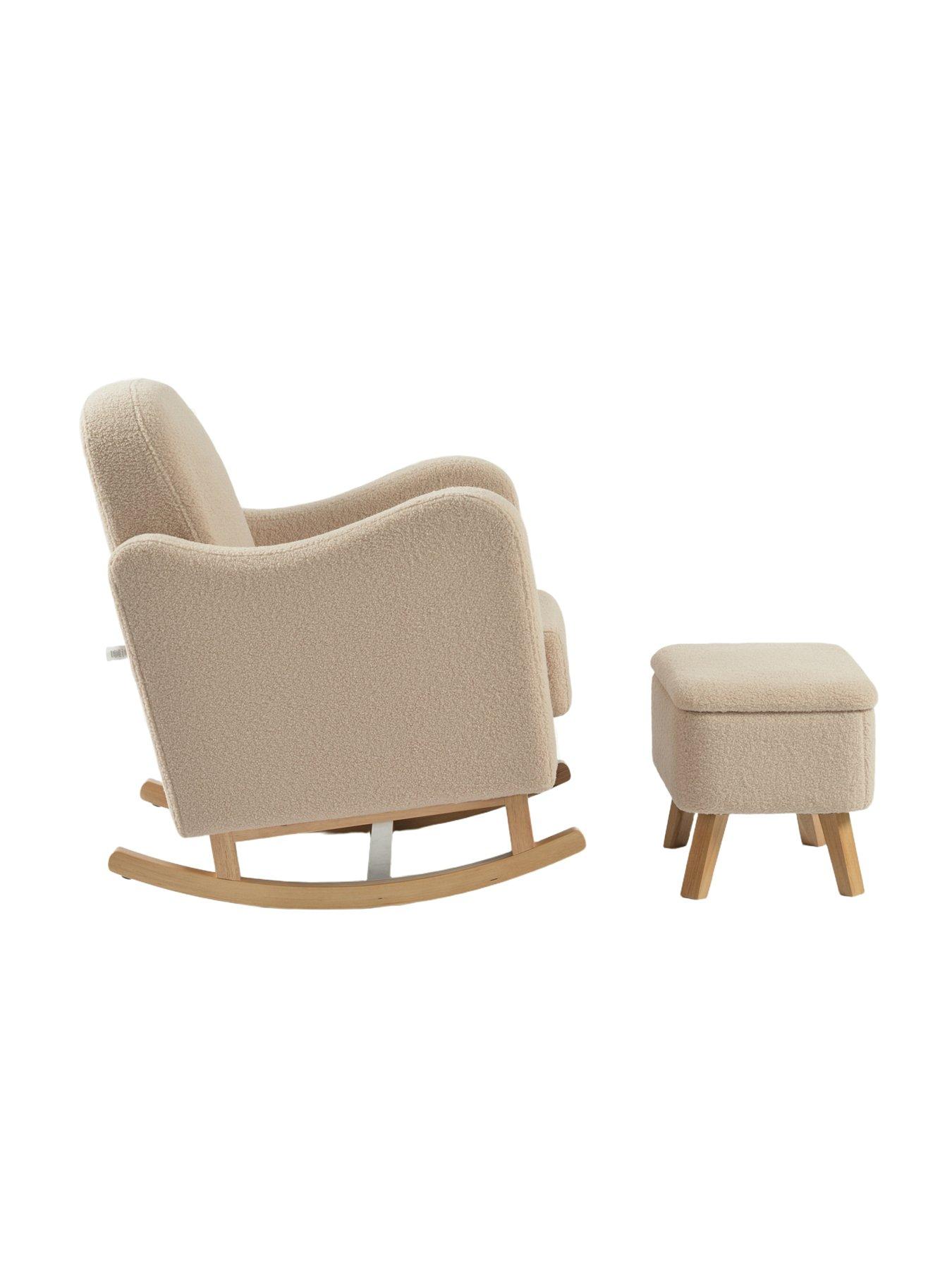 Image 4 of 6 of Bebe & Beyond SOOTHER NURSING CHAIR & STOOL OAT TED