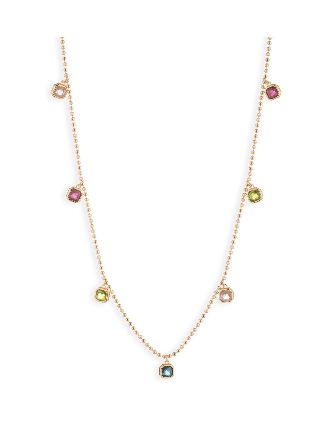 Lauren by Ralph Lauren Lauren Ralph Lauren Gold Tone & Multi Charm Necklace