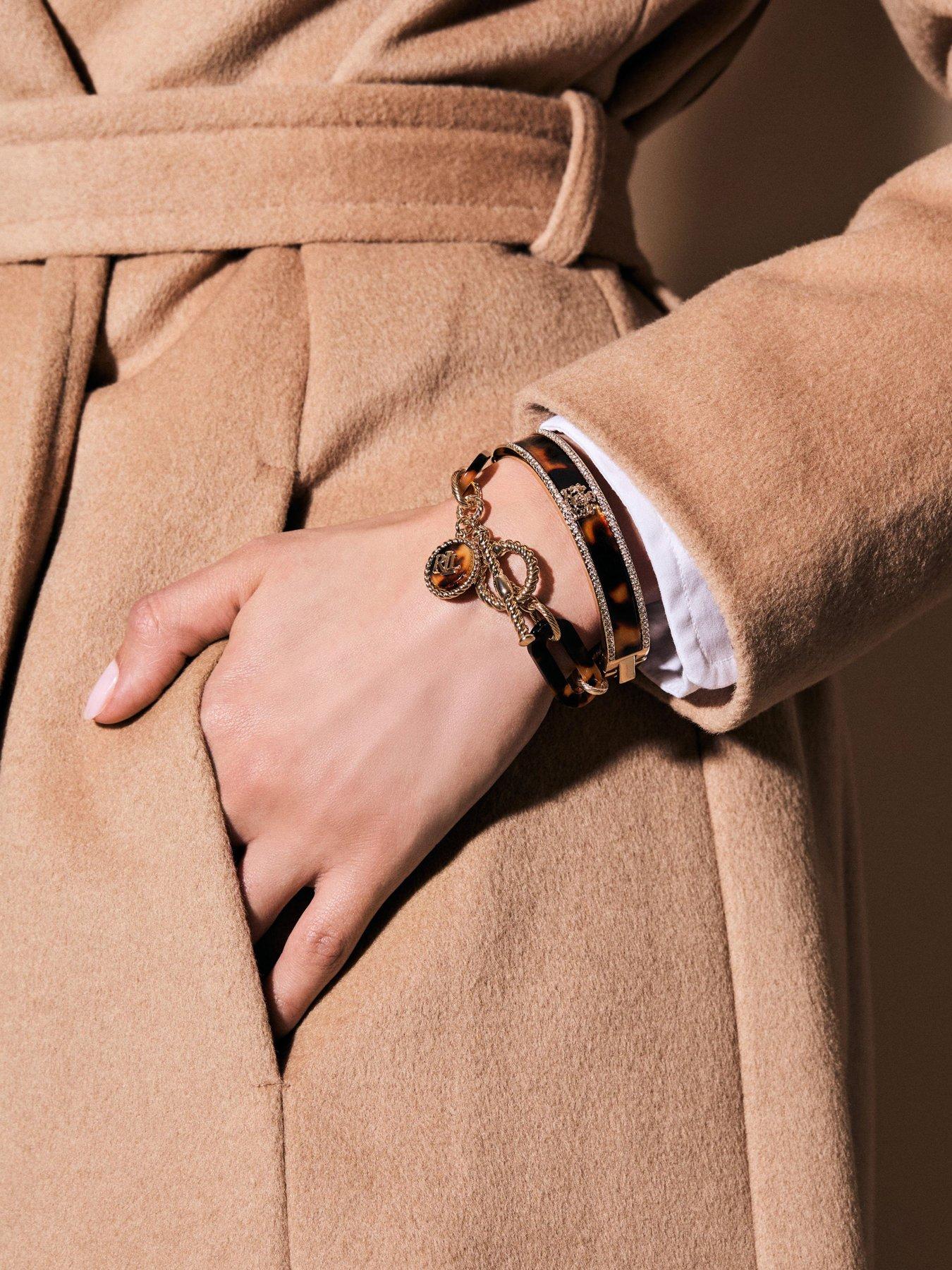Image 3 of 4 of Lauren by Ralph Lauren Lauren Ralph Lauren Tort Flex Bracelet