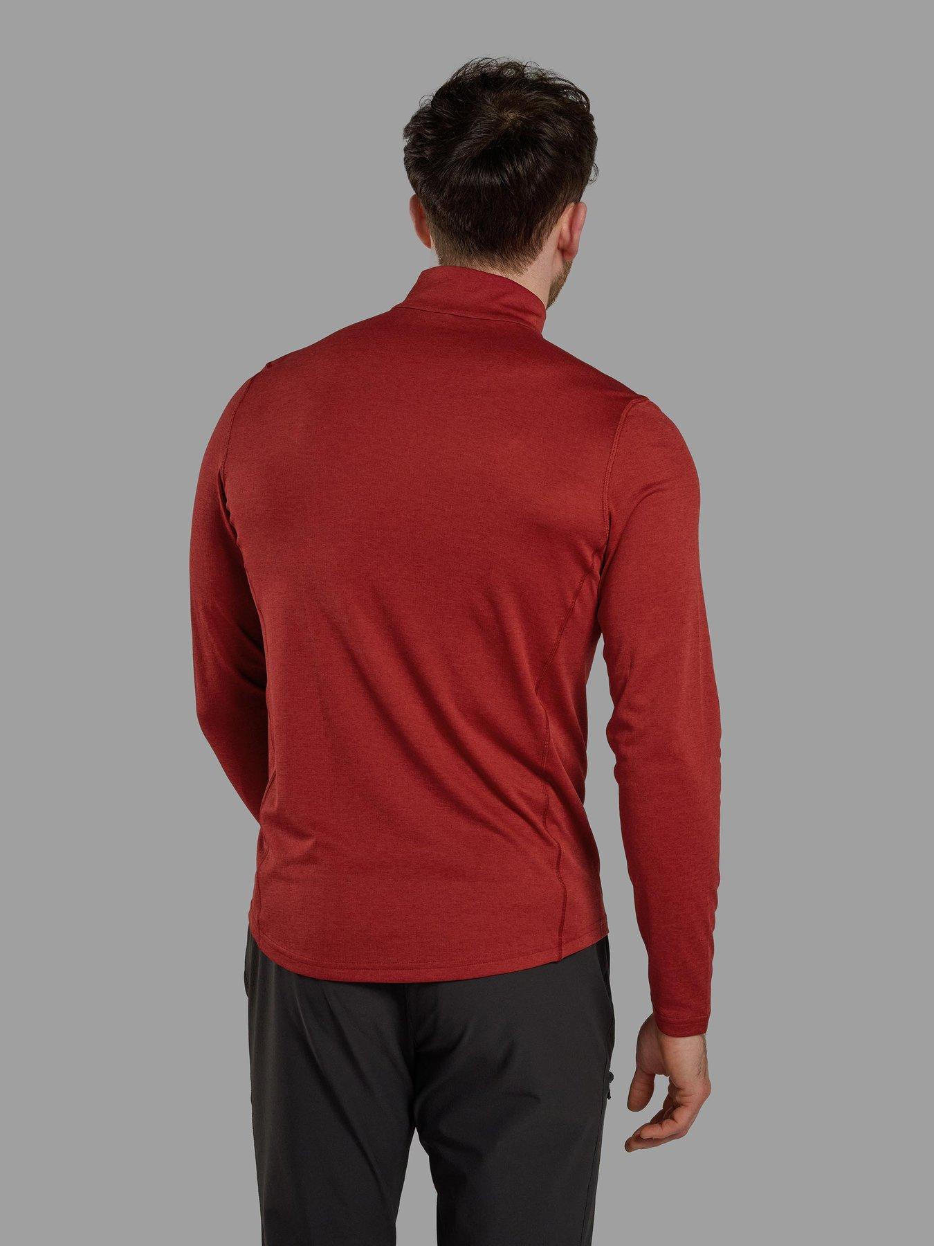 Image 2 of 3 of Montane Mens Dart 1/4 Zip Top - Red