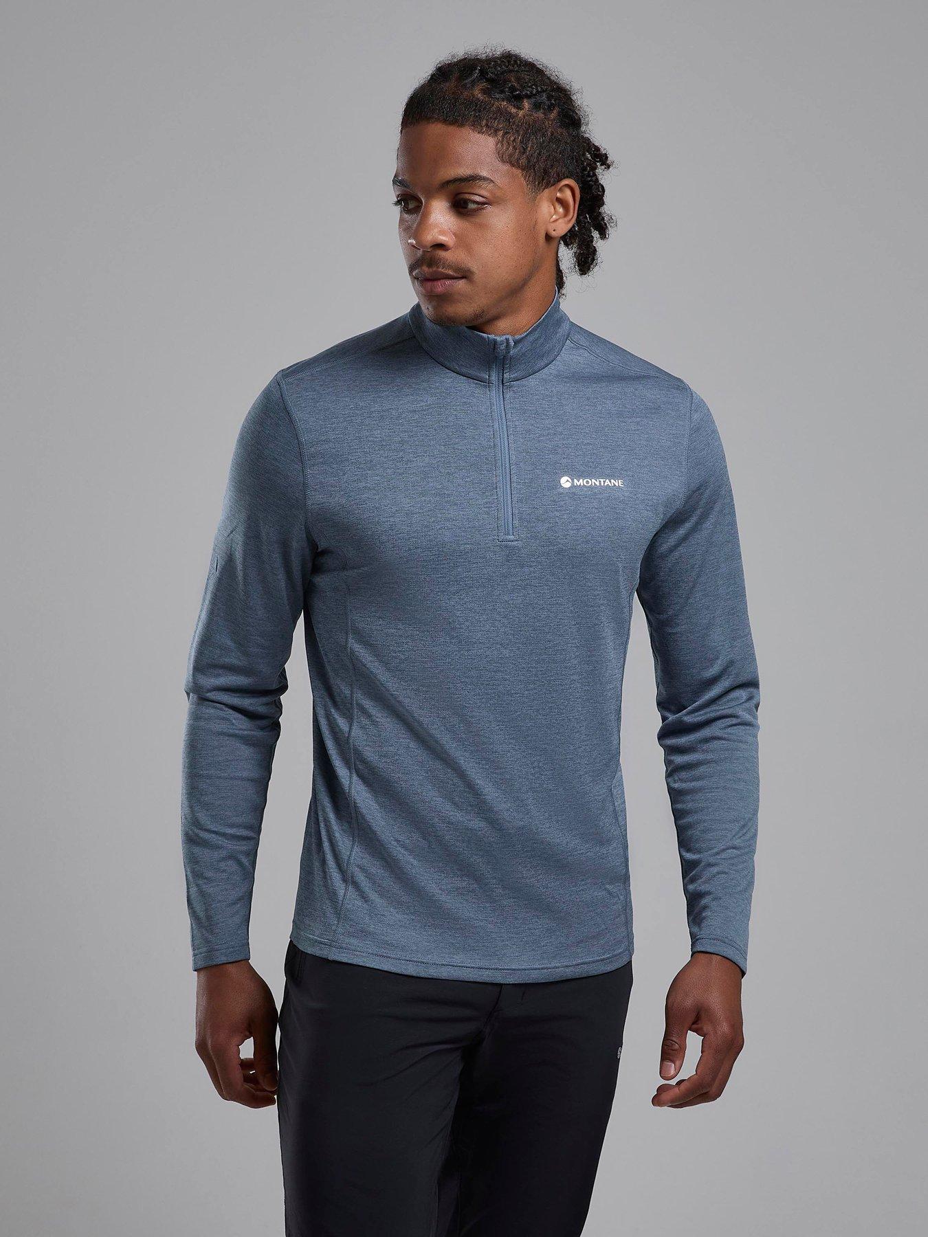 Montane Men's Dart Zip Neck T-Shirt Blue Extra Large - Image 3