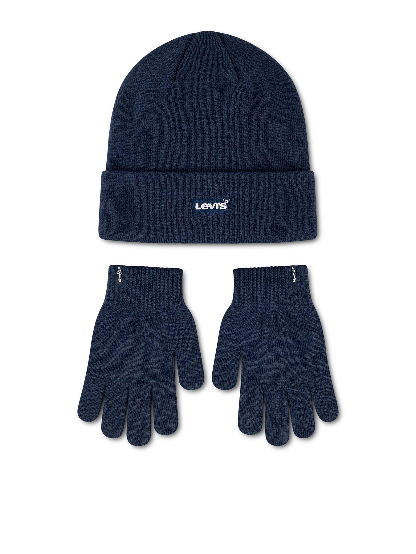Image 1 of 3 of Levi's Boys Classic Beanie Set - Blue