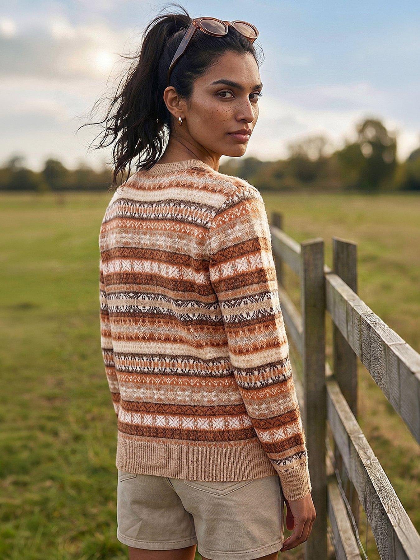 Image 4 of 4 of Roman Fairisle Soft Knit Jumper - Rust