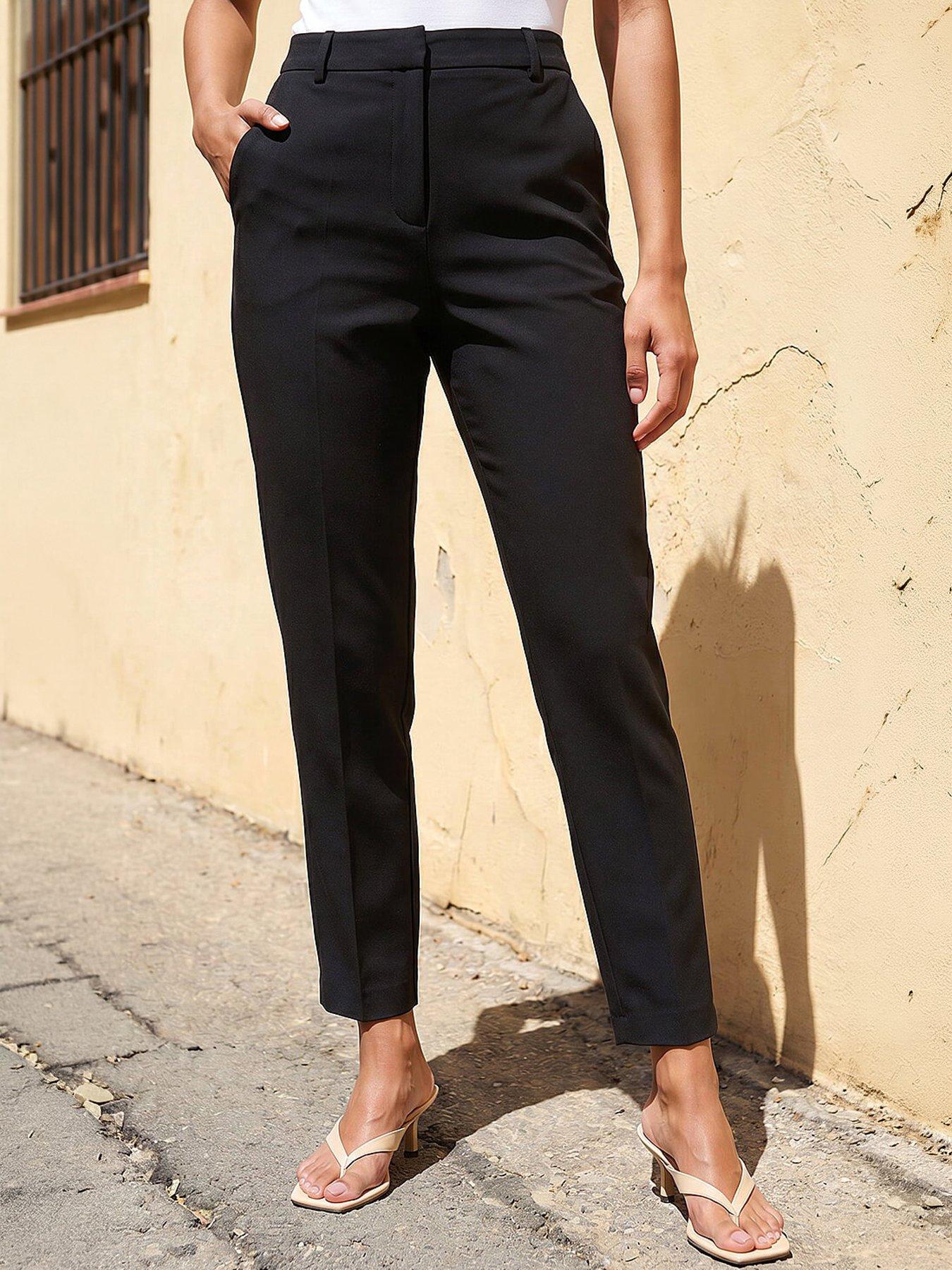 Roman Regular Slim Leg Trouser - Black