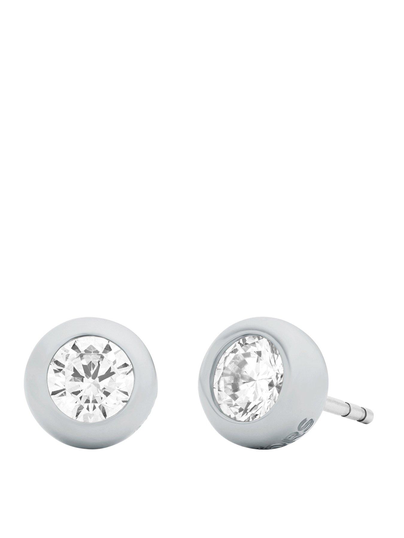Image 1 of 5 of Michael Kors Women's Bezel-Set Solitaire Stud Earrings, MKJ8661040