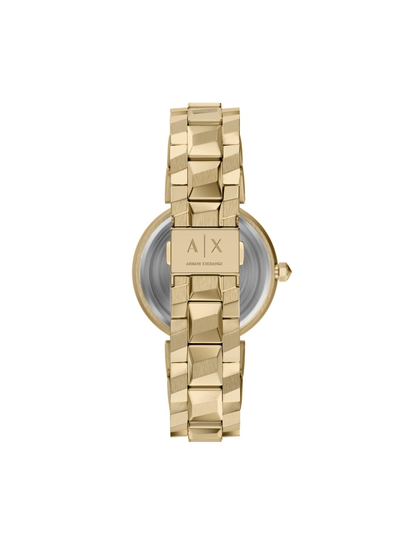 Image 2 of 7 of Armani Exchange Women's Audora Two-Hand Gold-Tone Stainless Steel Watch, AX4409