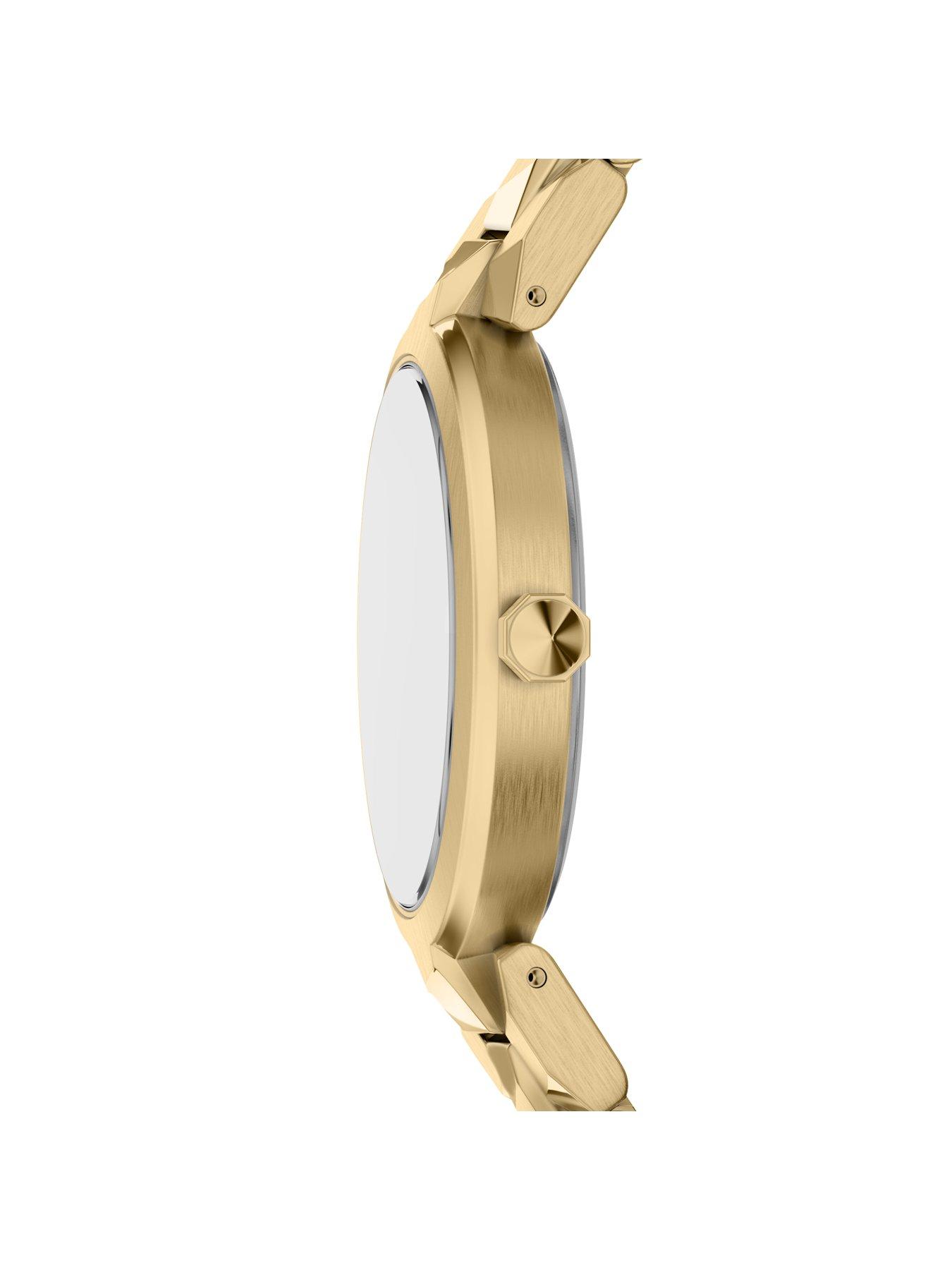 Image 4 of 7 of Armani Exchange Women's Audora Two-Hand Gold-Tone Stainless Steel Watch, AX4409