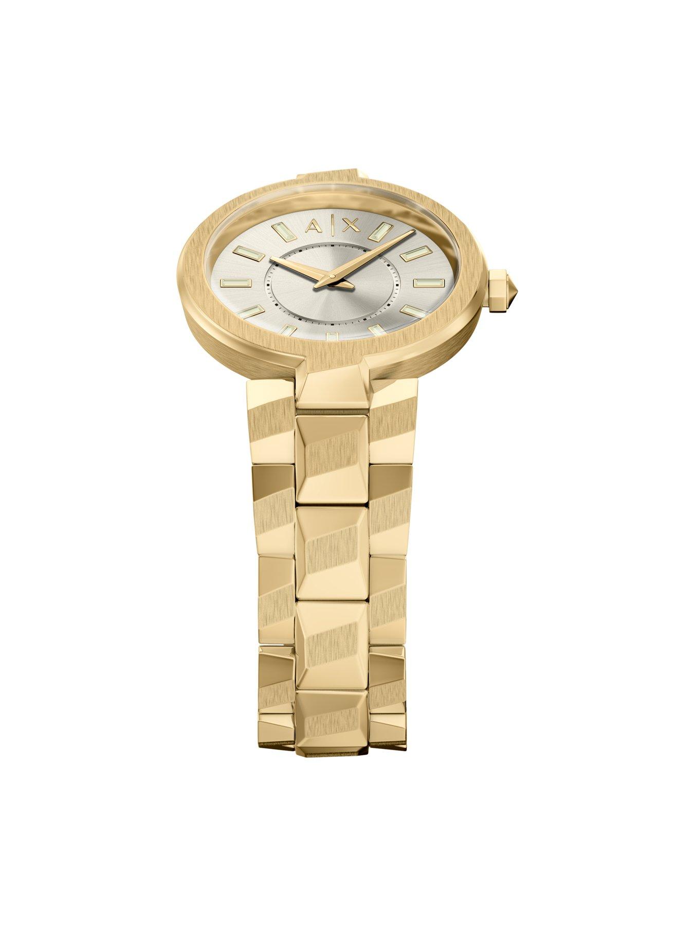 Image 5 of 7 of Armani Exchange Women's Audora Two-Hand Gold-Tone Stainless Steel Watch, AX4409