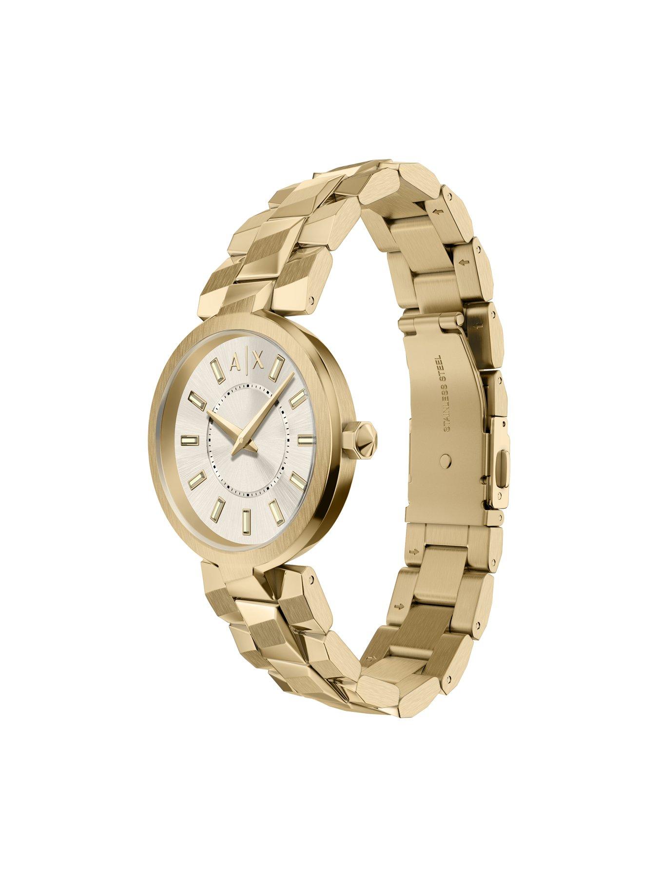 Image 6 of 7 of Armani Exchange Women's Audora Two-Hand Gold-Tone Stainless Steel Watch, AX4409