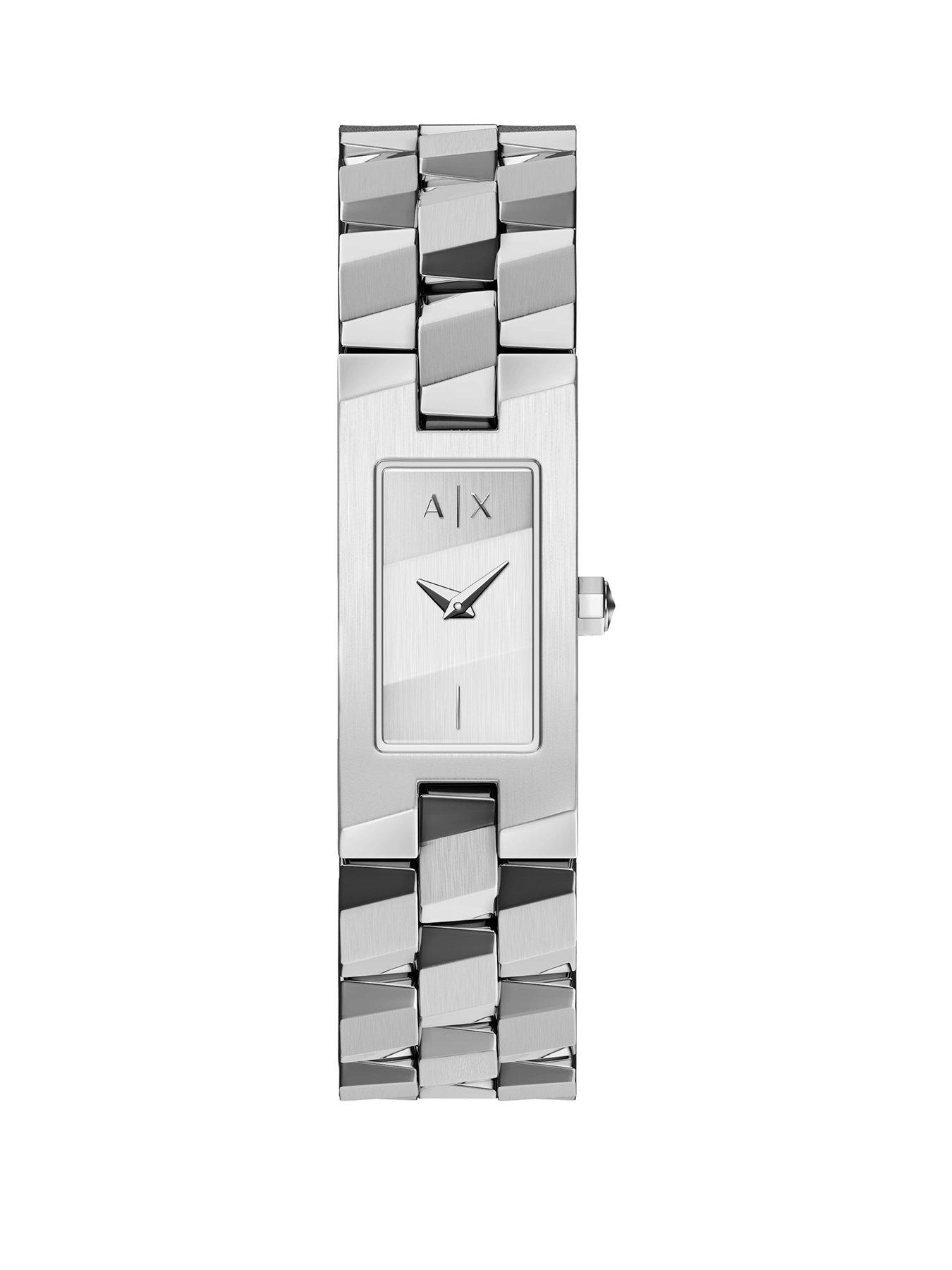 Image 1 of 7 of Armani Exchange Two-Hand Silver Bangle Watch