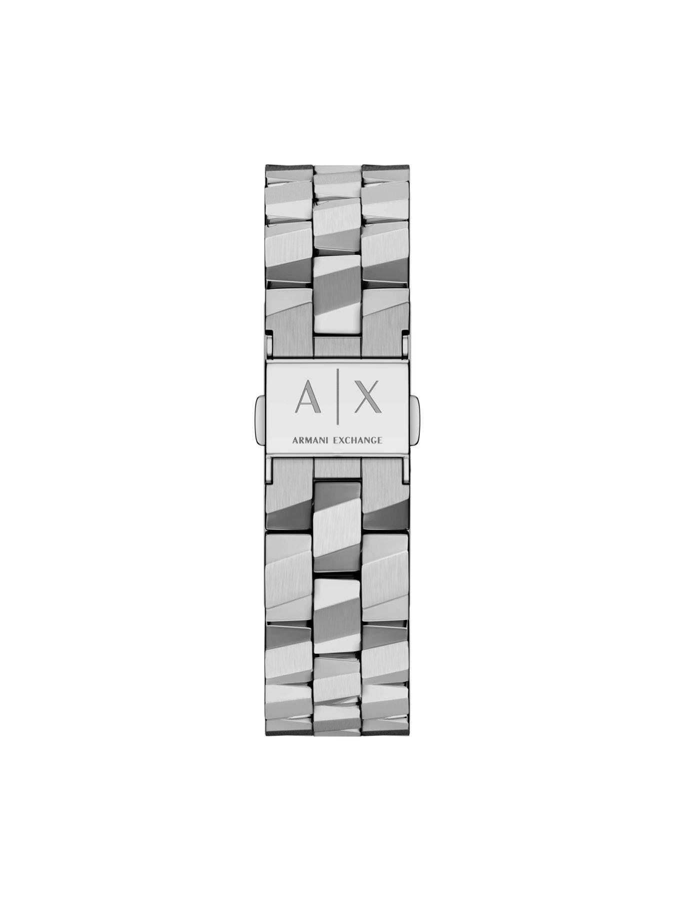 Image 2 of 7 of Armani Exchange Two-Hand Silver Bangle Watch