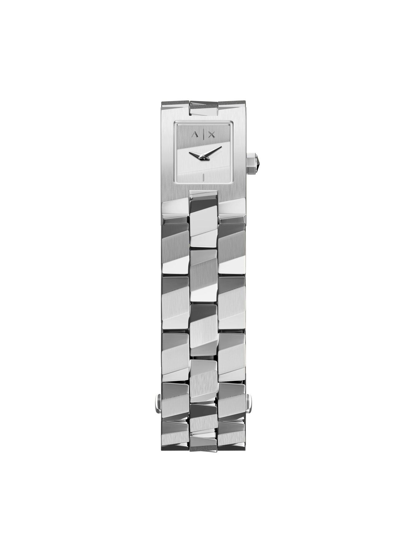 Image 5 of 7 of Armani Exchange Two-Hand Silver Bangle Watch