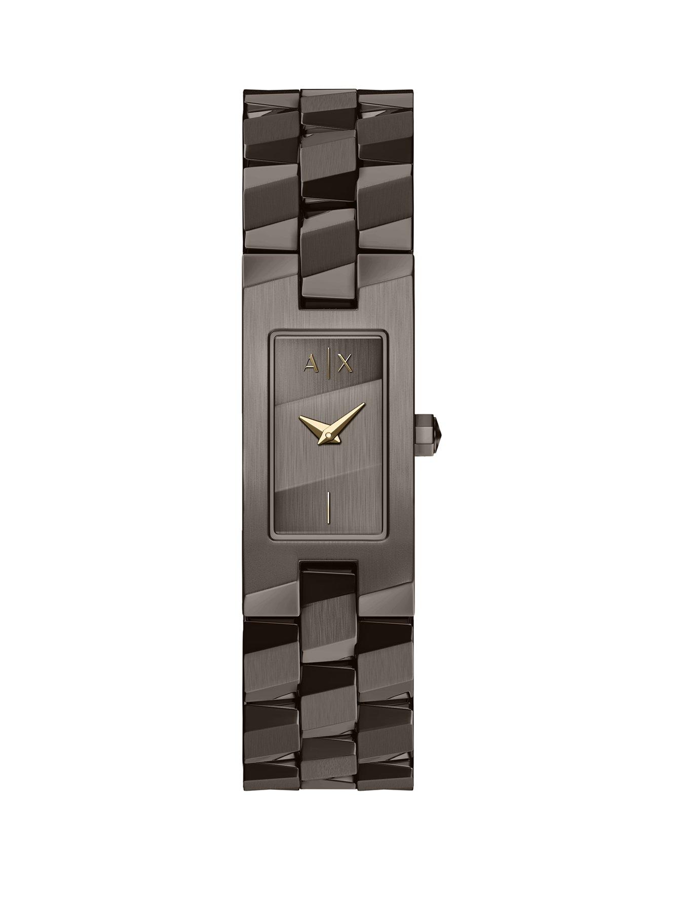 Armani Exchange Armani Exchange Women's Two-Hand Brown Stainless Steel Watch, AX4703