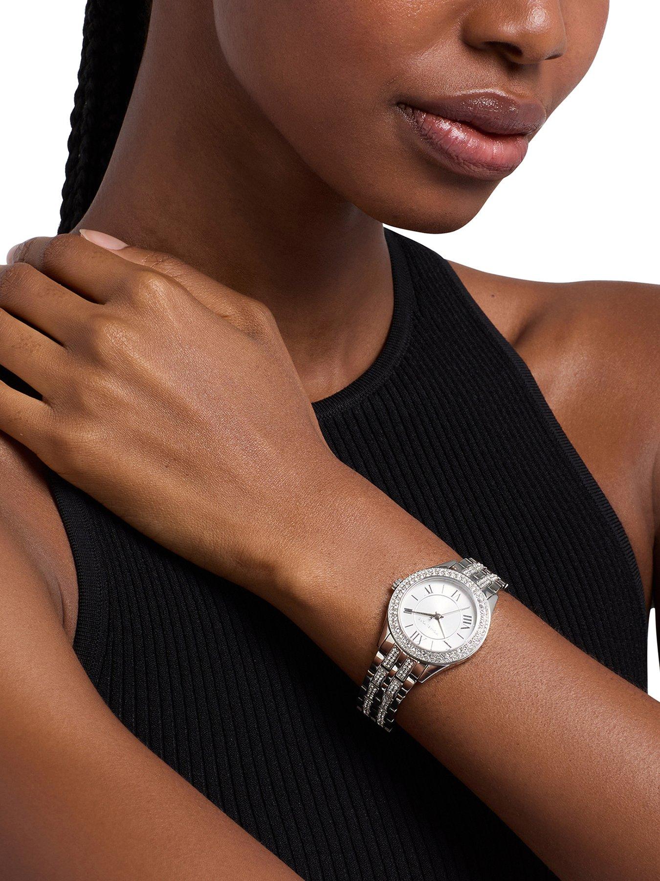 Michael Kors Michael Kors Women's Harlowe Three-Hand Stainless Steel Watch, MK7653