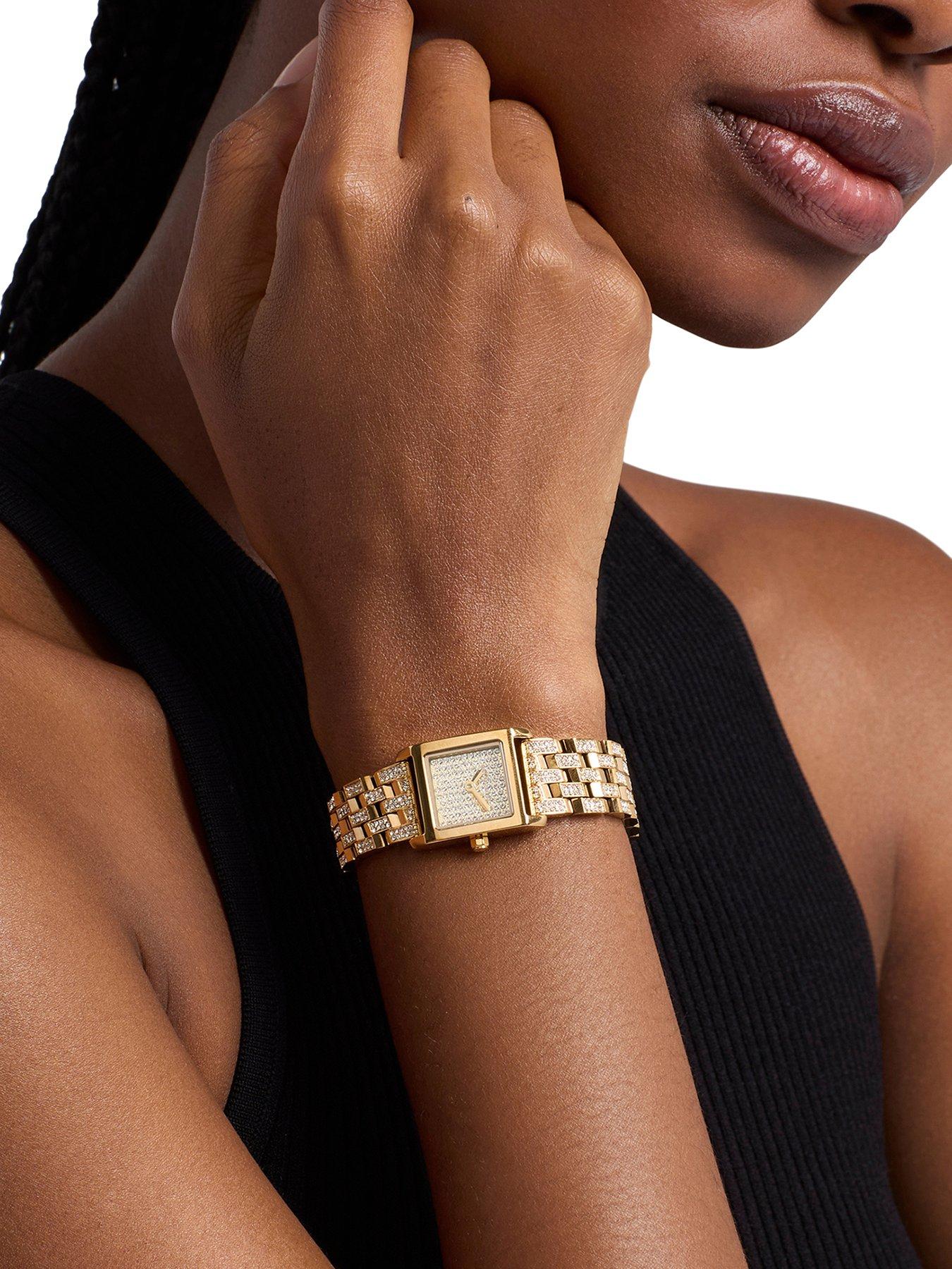 Michael Kors Michael Kors Women's Georgie Two-Hand Gold-Tone Stainless Steel Watch, MK7628
