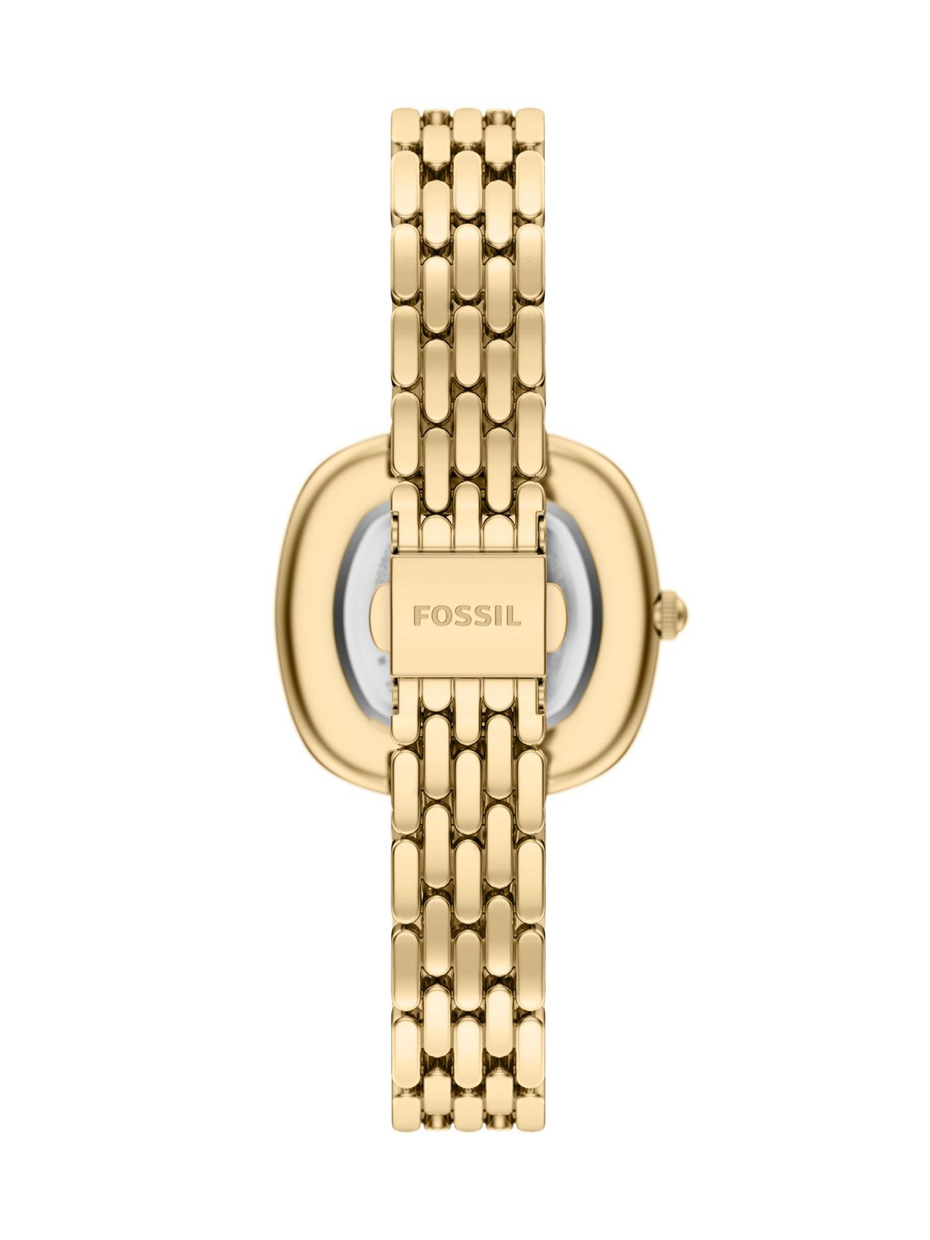 Image 2 of 7 of Fossil Genevive Three-Hand Gold-Tone Stainless Steel Watch