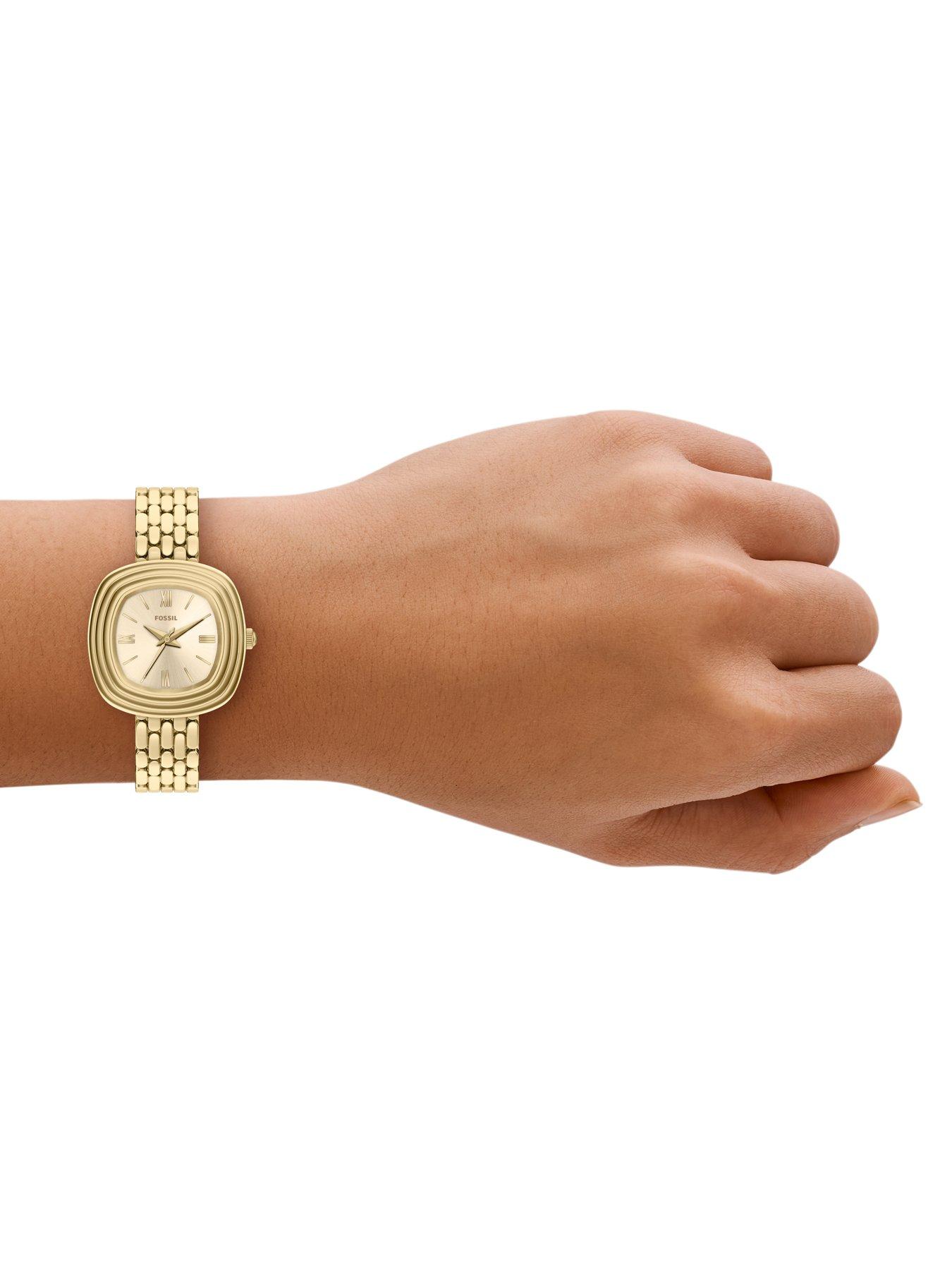 Image 3 of 7 of Fossil Genevive Three-Hand Gold-Tone Stainless Steel Watch