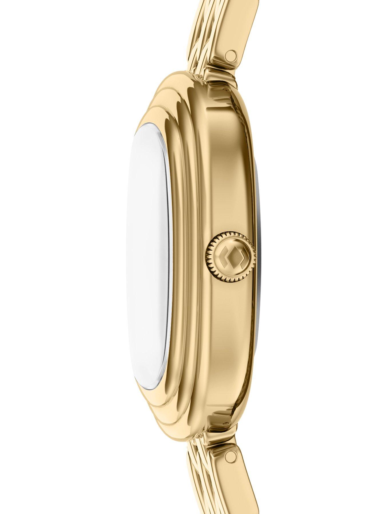 Image 4 of 7 of Fossil Genevive Three-Hand Gold-Tone Stainless Steel Watch