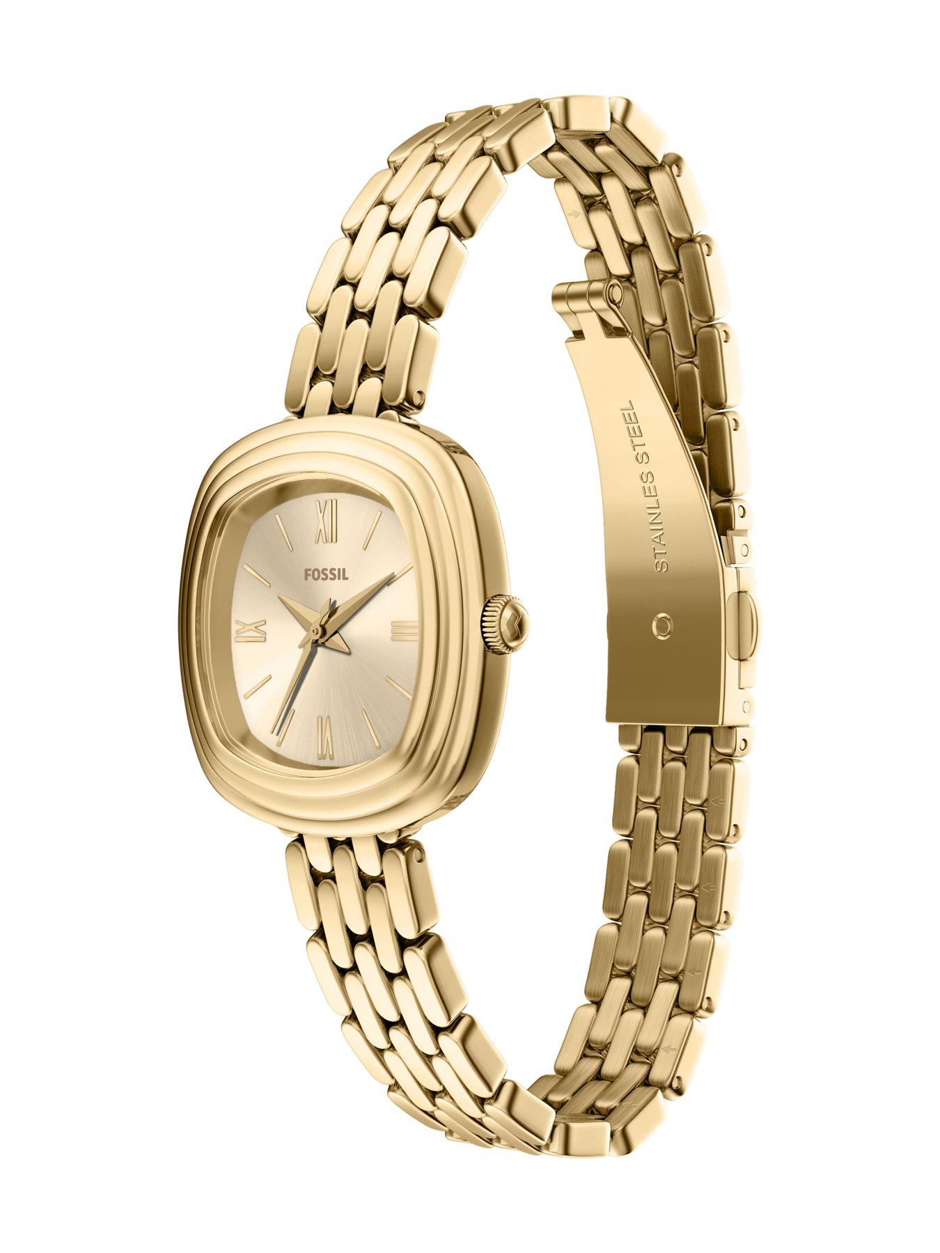 Image 6 of 7 of Fossil Genevive Three-Hand Gold-Tone Stainless Steel Watch