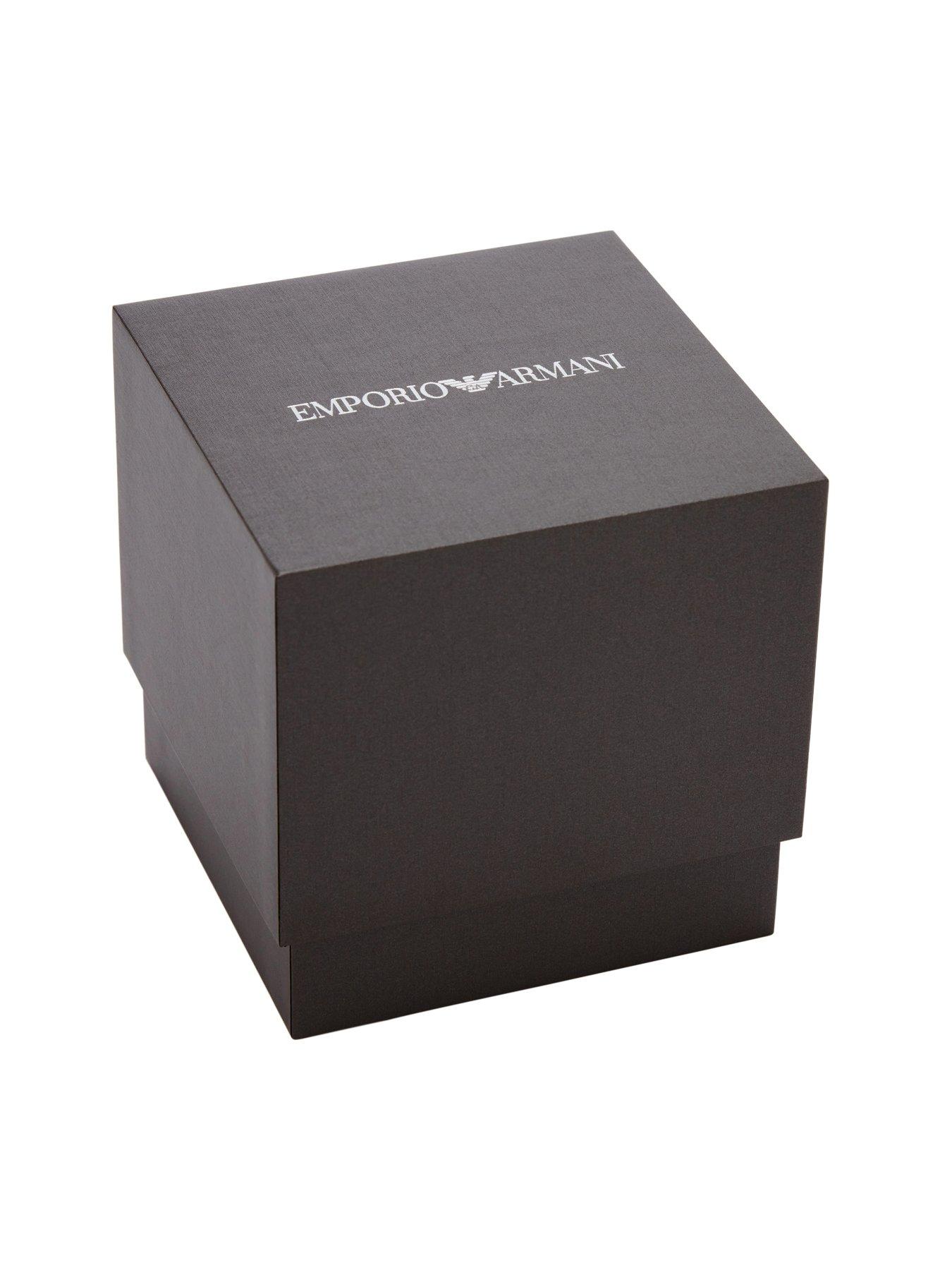 Image 7 of 7 of Emporio Armani Archetipo Chronograph Brown Leather Watch