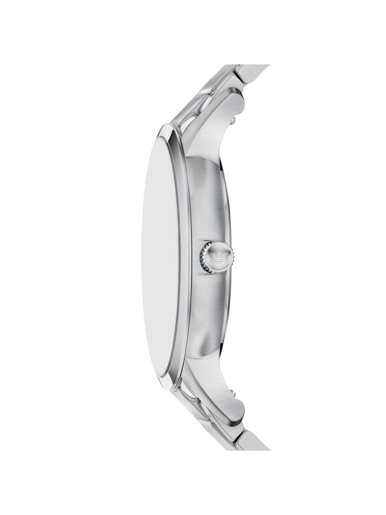 Image 4 of 7 of Emporio Armani Archetipo Three-Hand Date Stainless Steel Watch (8AR11825