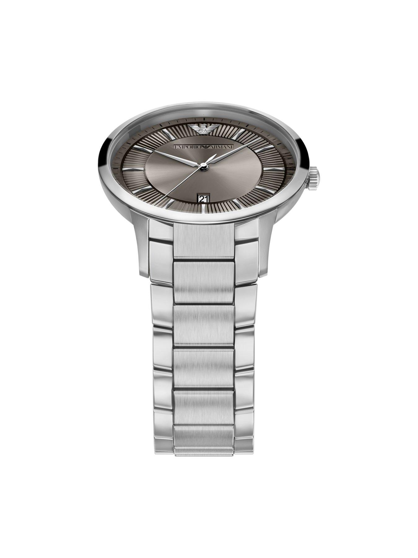 Image 5 of 7 of Emporio Armani Archetipo Three-Hand Date Stainless Steel Watch (8AR11825