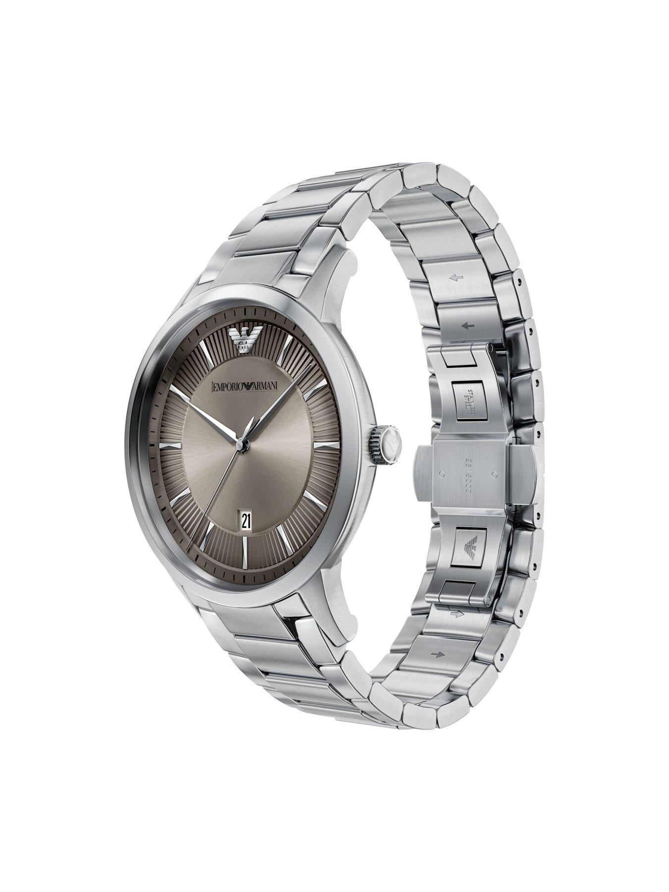 Image 6 of 7 of Emporio Armani Archetipo Three-Hand Date Stainless Steel Watch (8AR11825