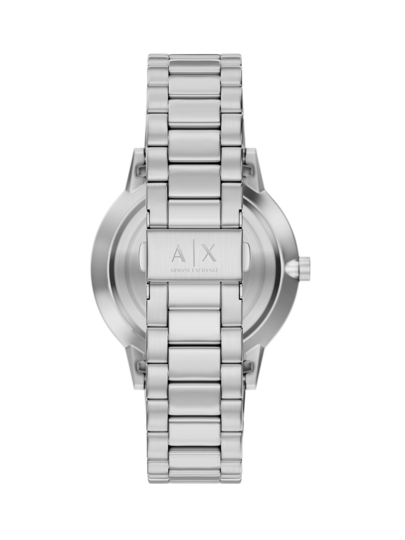 Image 4 of 7 of Armani Exchange Three-Hand Watch and Bracelet Set