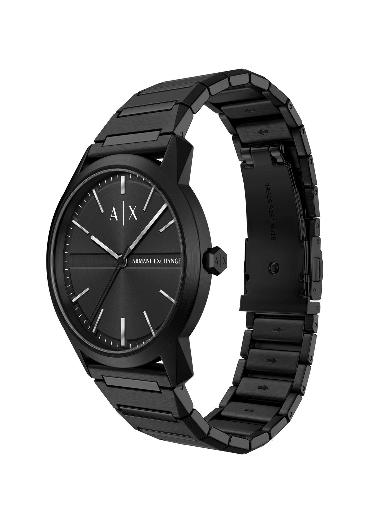 Image 6 of 7 of Armani Exchange Three-Hand Black Watch
