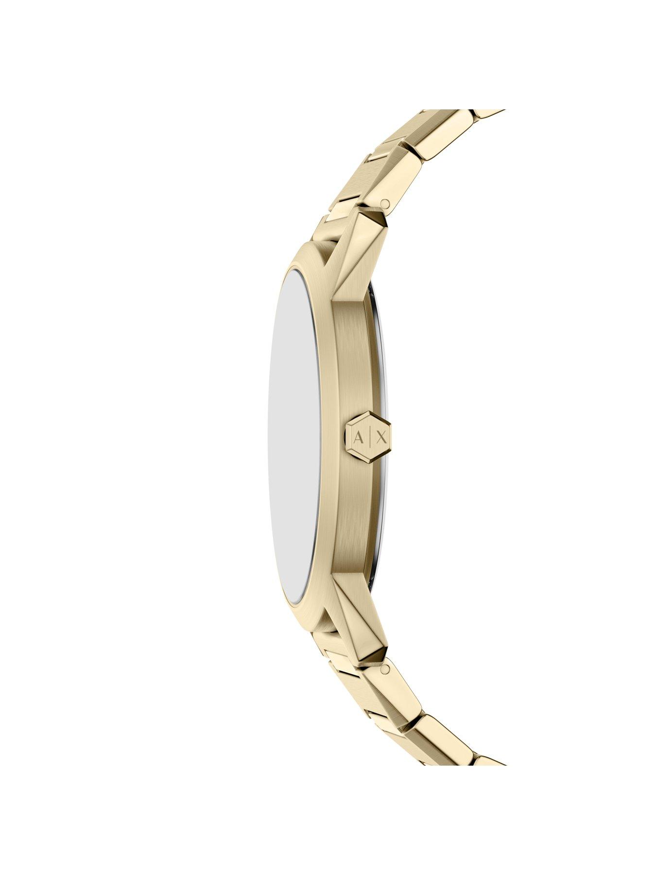 Image 4 of 7 of Armani Exchange Three-Hand Gold-Tone Watch