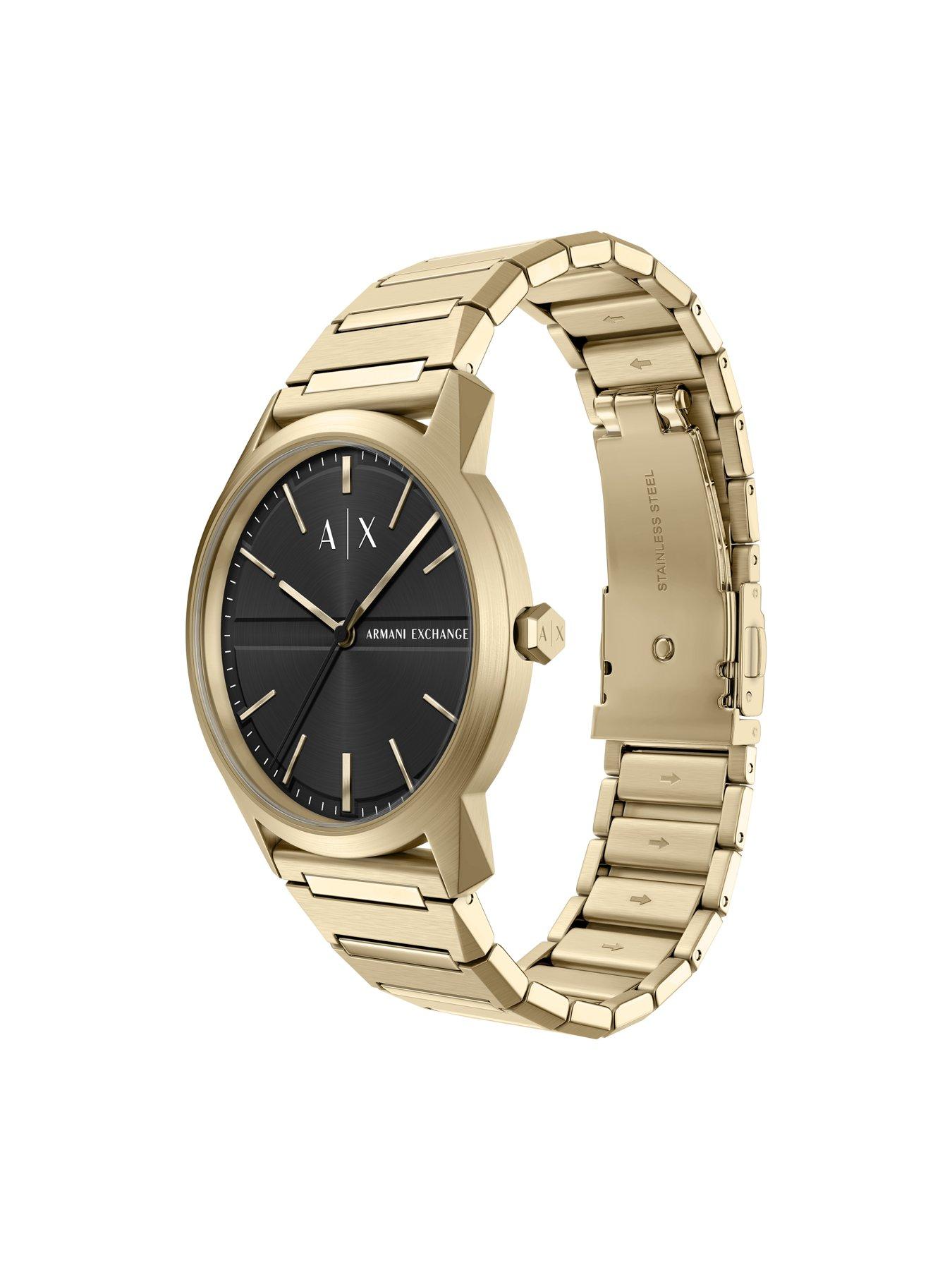 Image 6 of 7 of Armani Exchange Three-Hand Gold-Tone Watch