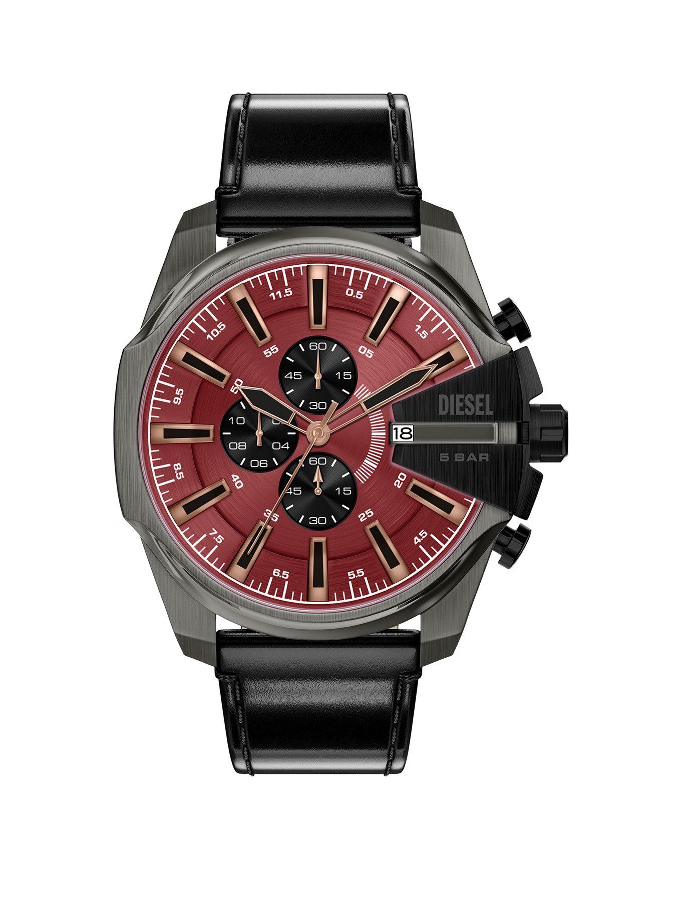Image 1 of 7 of Diesel Slim Chronograph Leather Watch