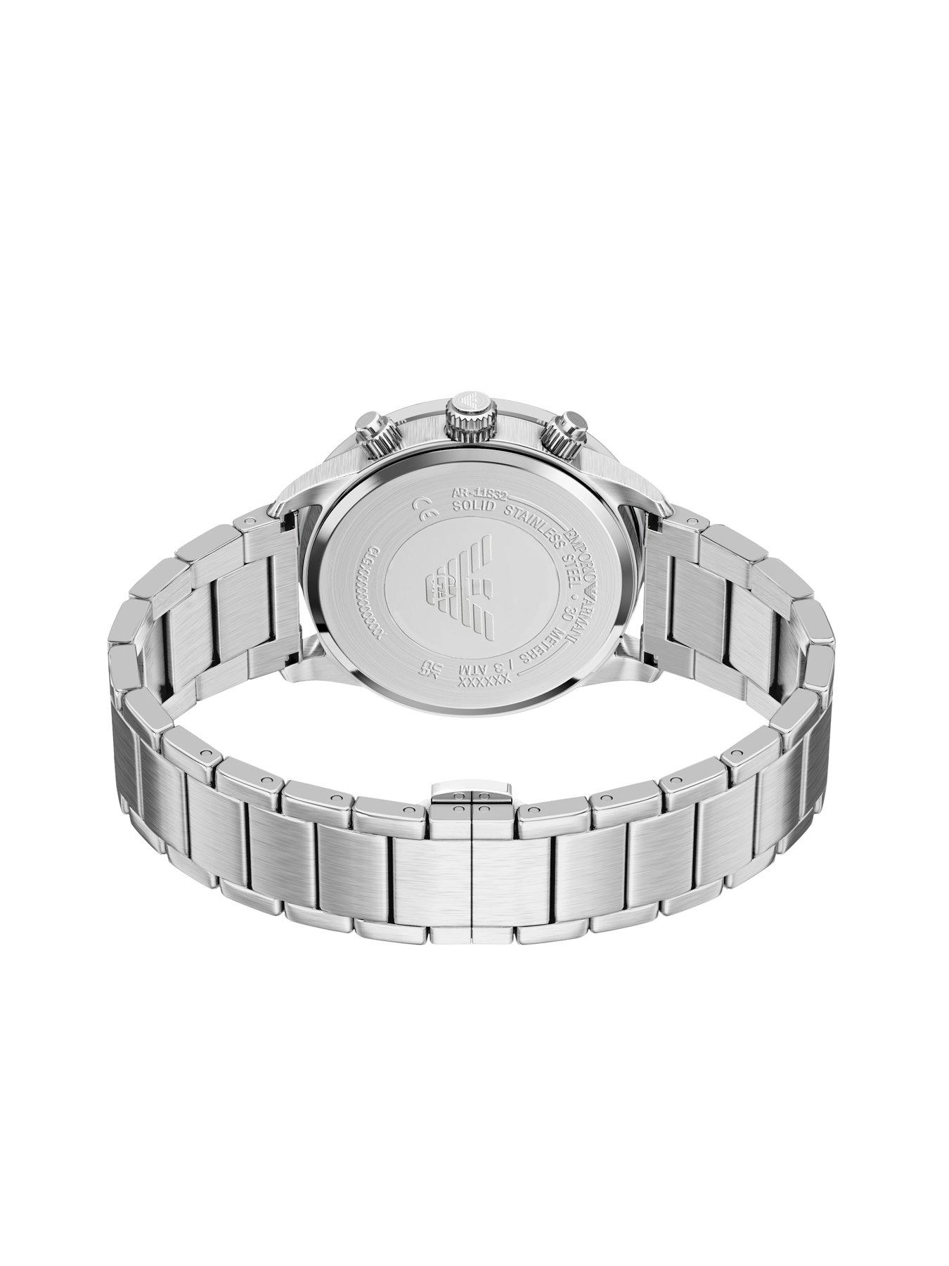 Image 5 of 7 of Emporio Armani Chronograph Stainless Steel Watch and Bracelet Set (AR80088SET)