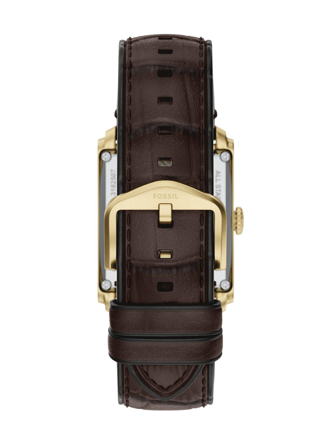 Image 2 of 7 of Fossil Carraway Automatic Croc Leather Watch