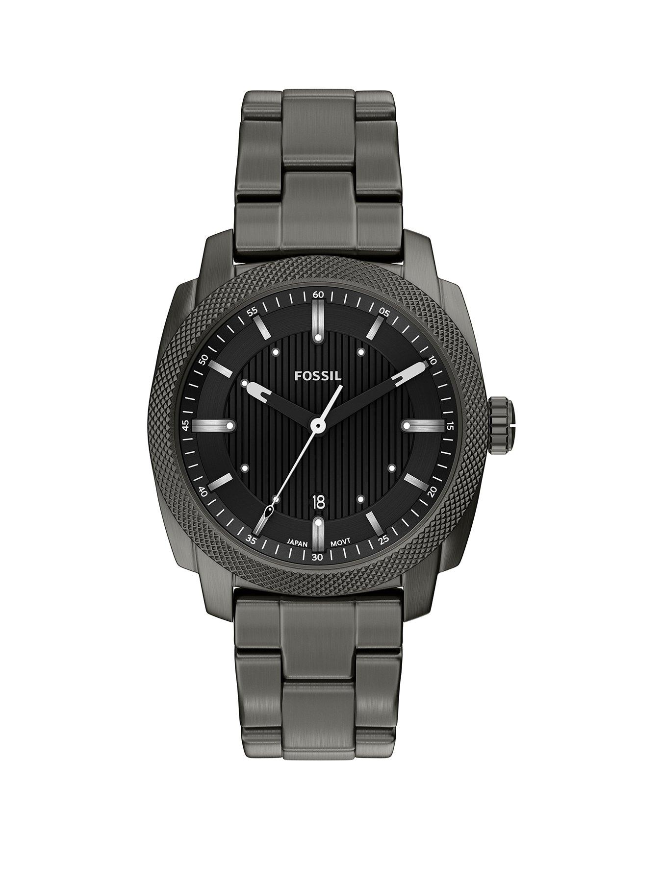 Image 1 of 7 of Fossil Machine Three-Hand Date Watch