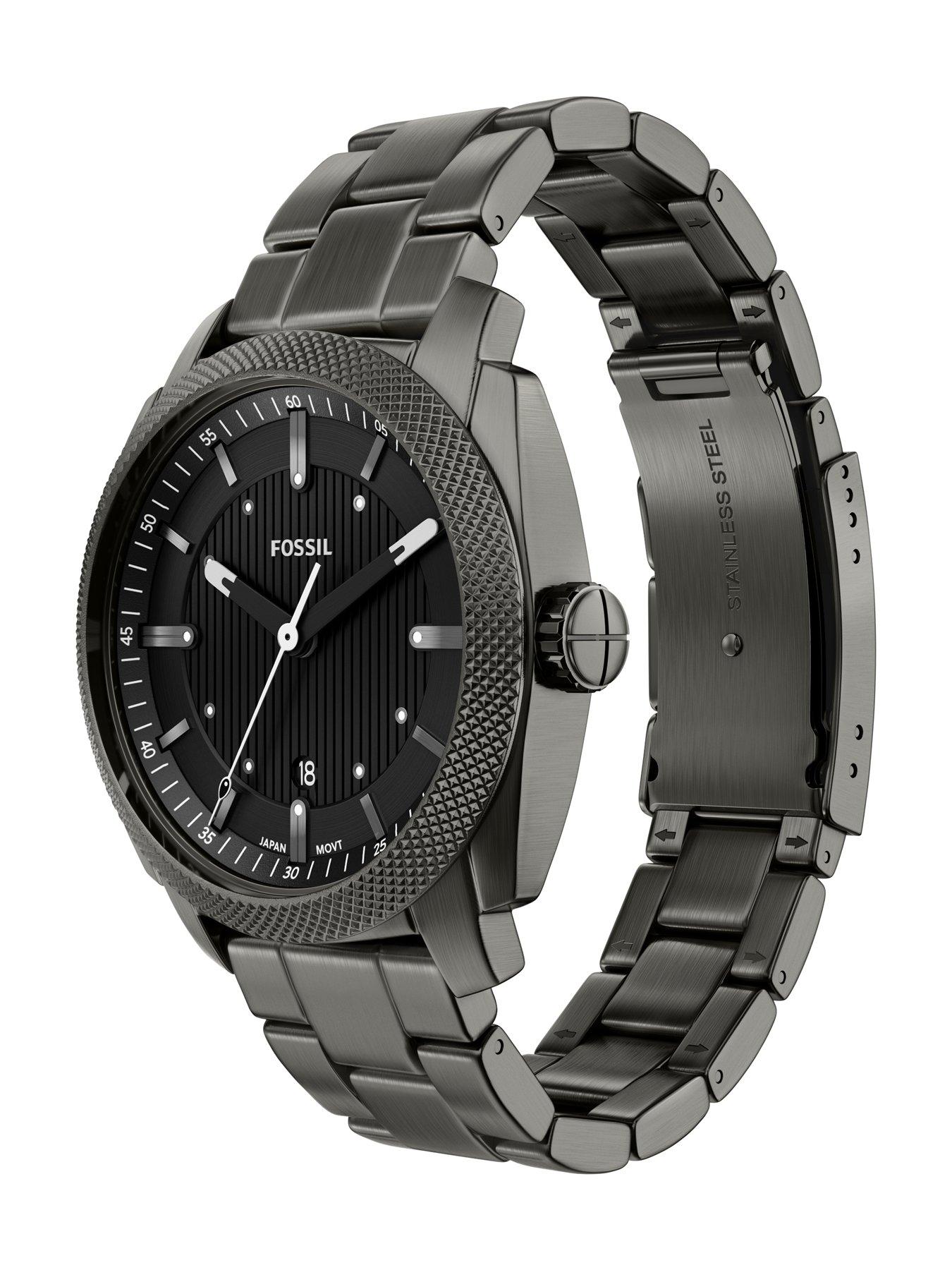 Image 6 of 7 of Fossil Machine Three-Hand Date Watch